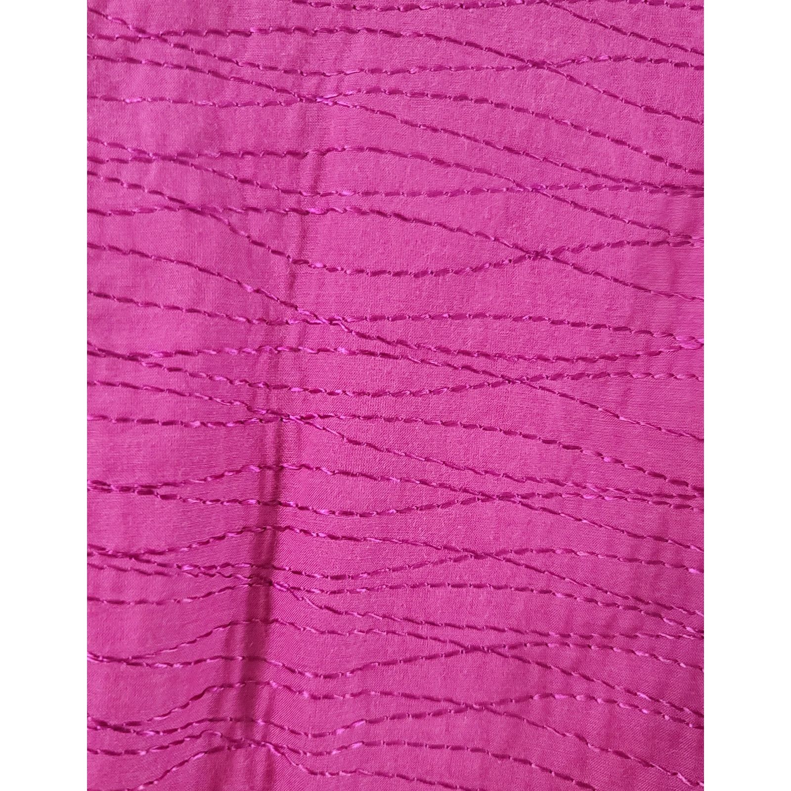 Chicos Chico's Fuchsia Metallic Braided Lapel Cardigan Sweater 2 L Size L / US 10 / IT 46 - 7 Thumbnail