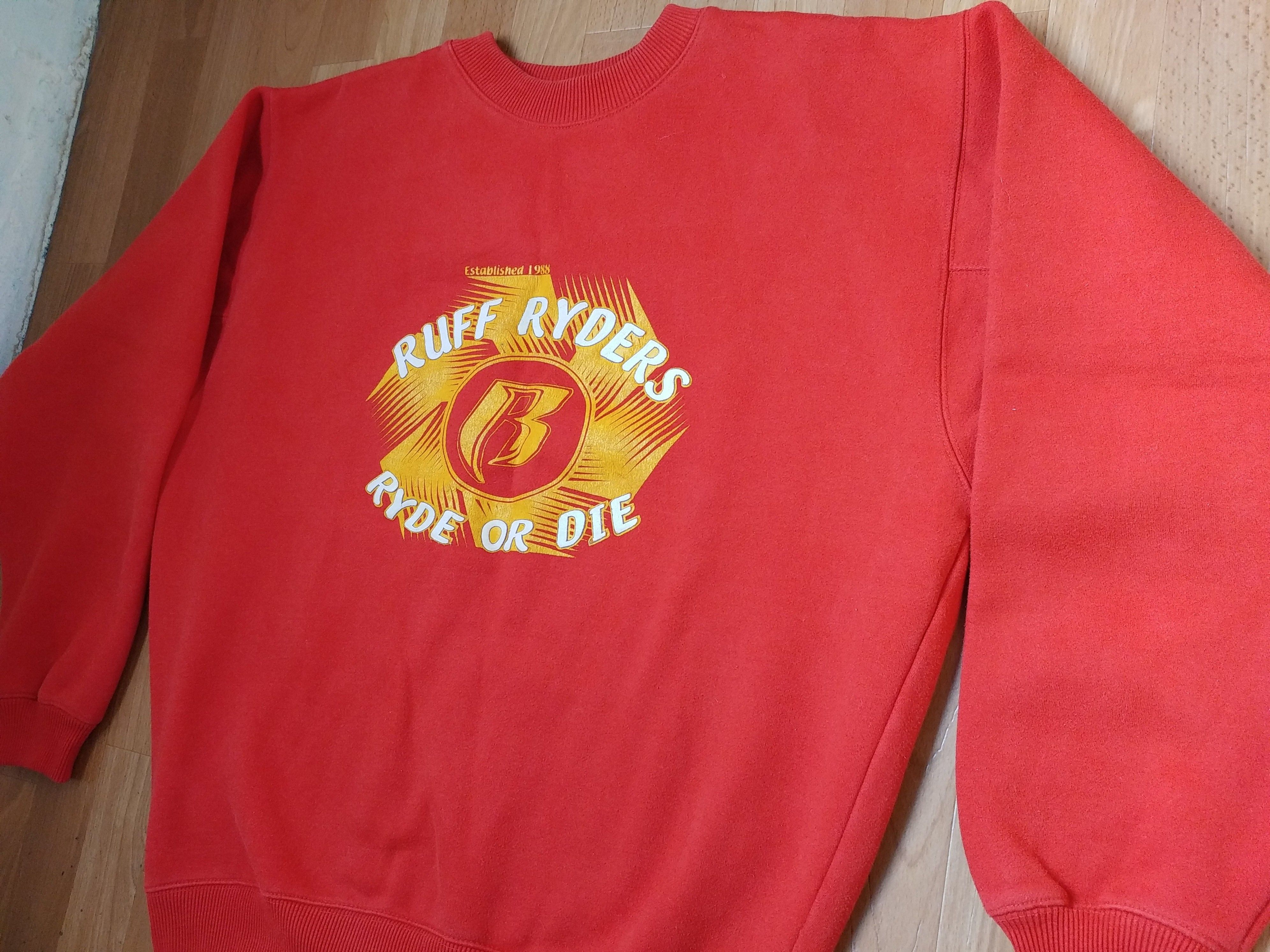 Ruff Ryders Ruff Ryders sweatshirt, orange, vintage DMX shirt size XL Size US XL / EU 56 / 4 - 6 Thumbnail