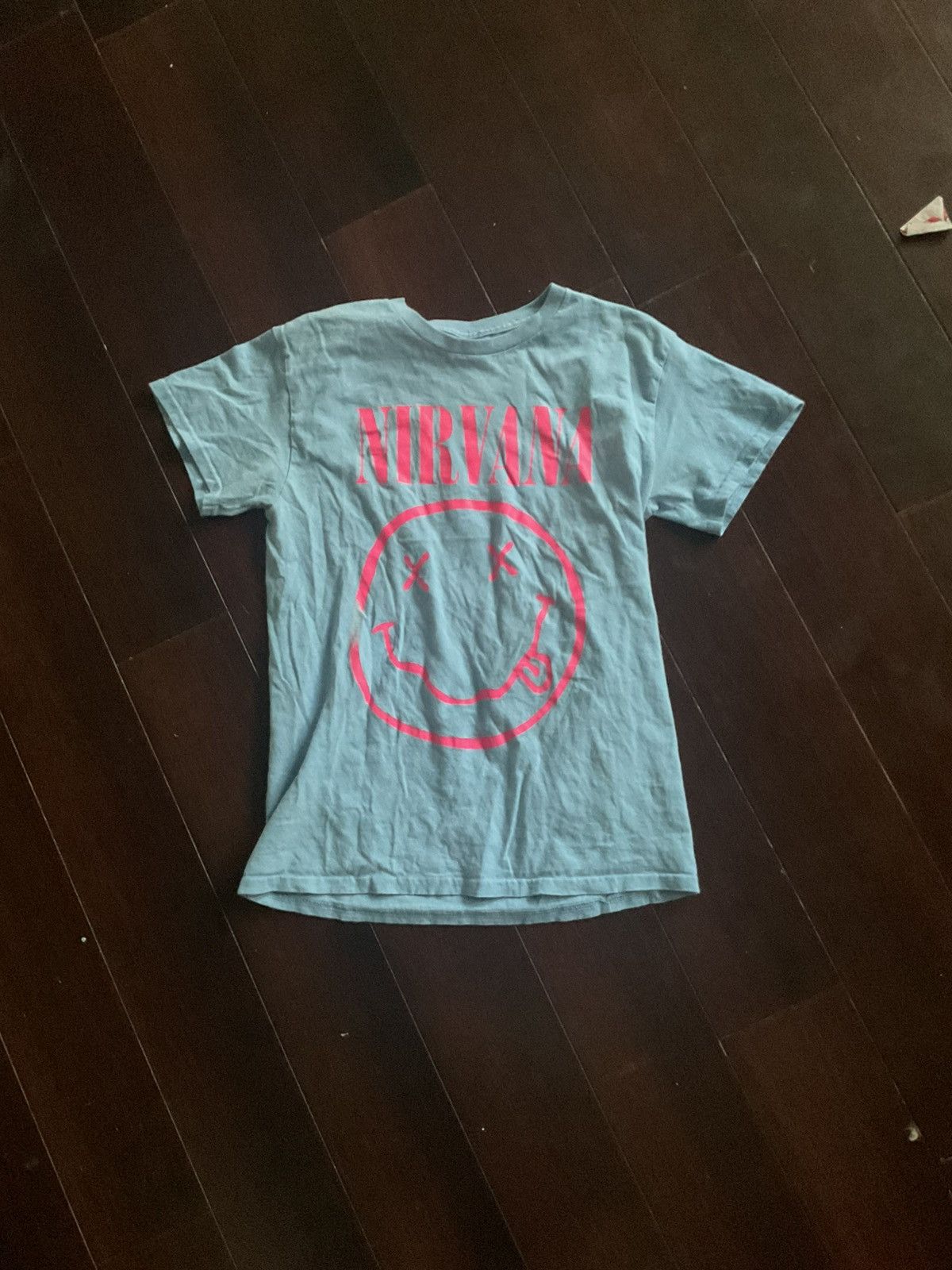 Nirvana Nirvana blue and pink neon cotton shirt Size M / US 6-8 / IT 42-44 - 1 Thumbnail