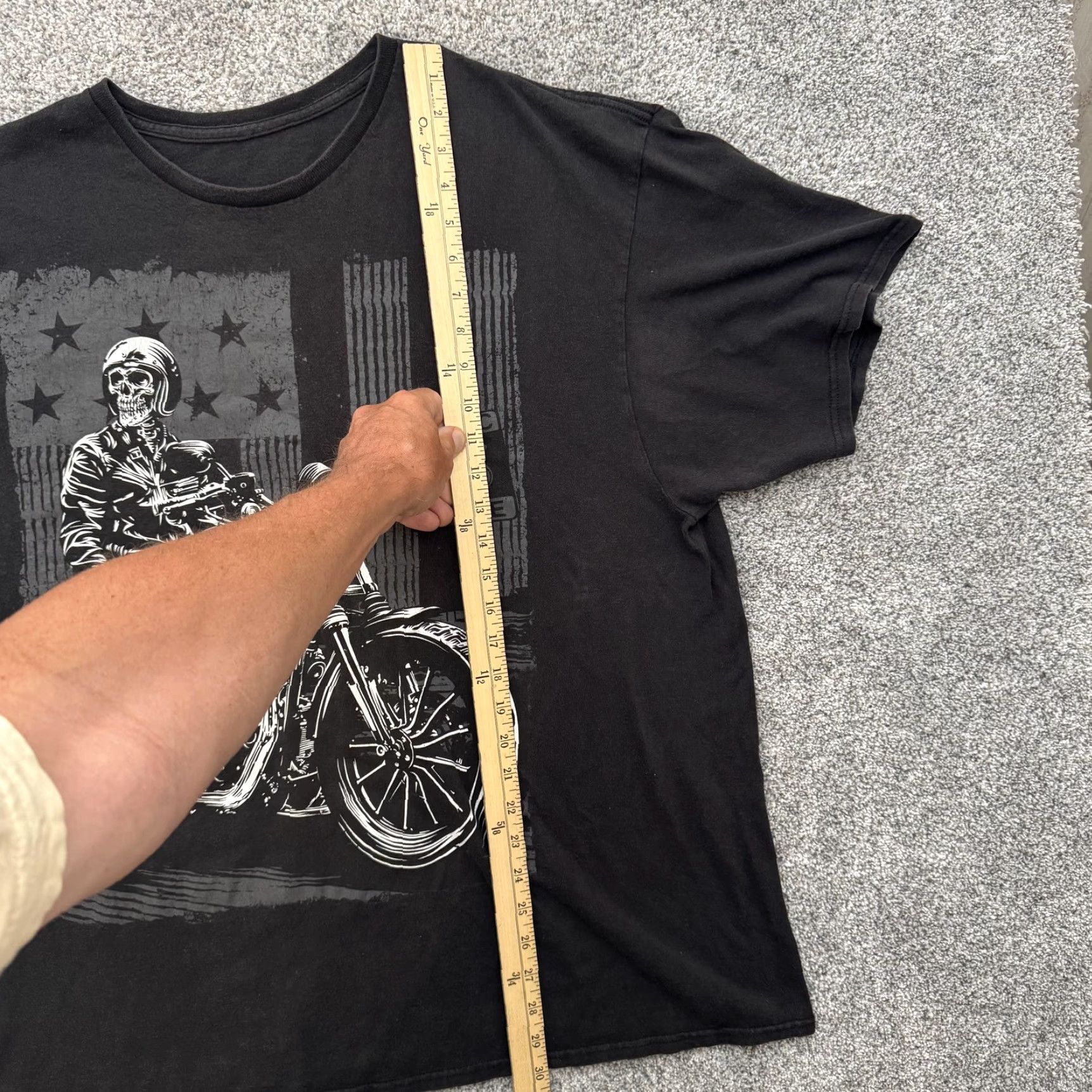 Route 66 VINTAGE Route 66 Biker Shirt XL Black Skeleton Motorcycle Punk Grunge Moto Shirt Mens XL Black Skeleton Biker Route 66 Graphic Tee Size US XL / EU 56 / 4 - 2 Thumbnail
