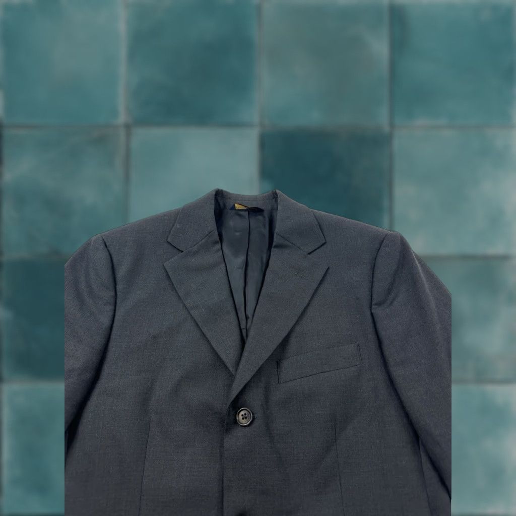 Brooks Brothers Brooks Brothers Blazer Mens 38 Regular Gray Wool Spandex Blend Three-Button Flat Front Jacket Coat Business Formal Party/Cocktail Mens Size US 38 / EU 54 - 1 Thumbnail