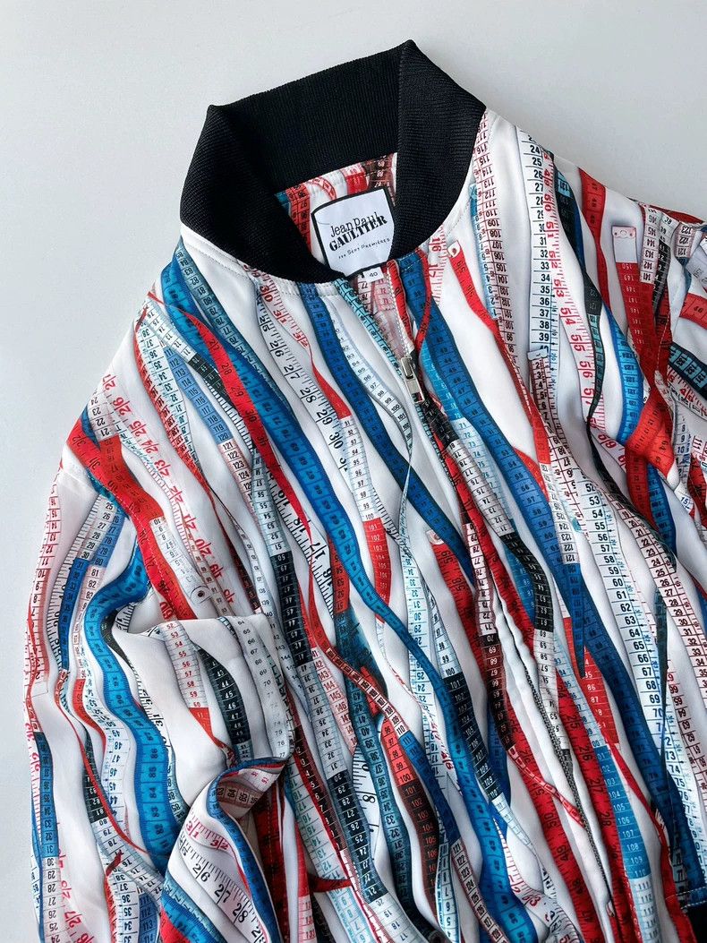 Jean Paul Gaultier Jean Paul Gaultier Red, white and blue ruler jacket 2504-Ne Size S / US 4 / IT 40 - 6 Thumbnail
