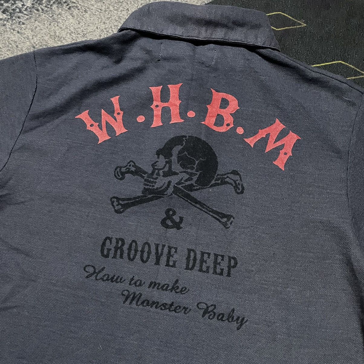 Japanese Brand × Neighborhood × Vintage 💥W.H.B.M & Groove Deep Skulls Backhit Polo Tees Size US S / EU 44-46 / 1 - 8 Thumbnail