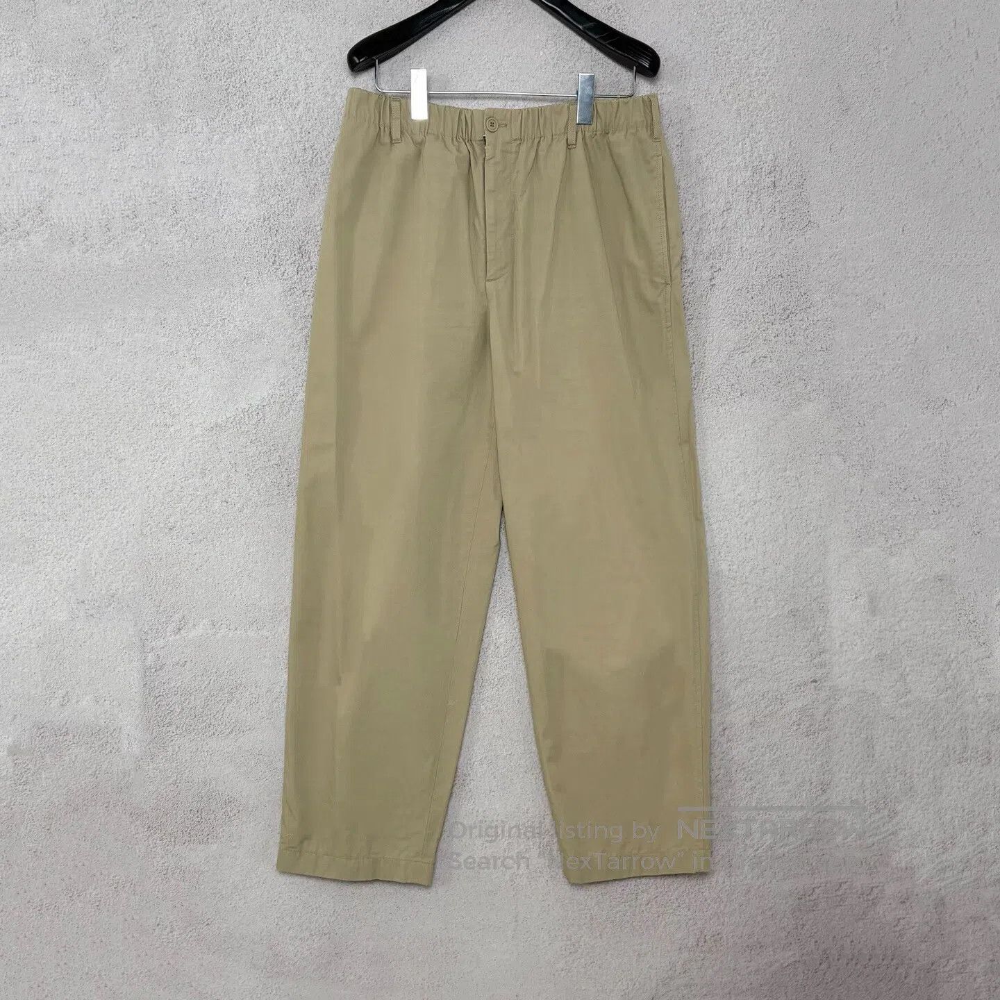 Gucci Guicci Khaki embroidered logo casual long pants Size US 32 / EU 48 - 1 Thumbnail