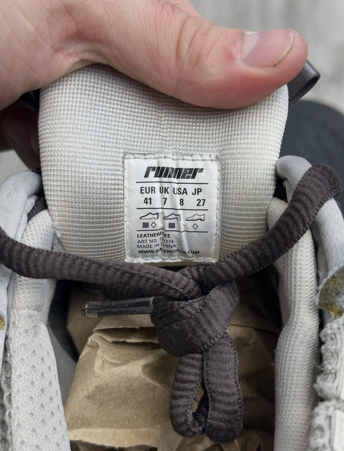 Balenciaga Balenciaga Runner - Grey/White/Black Size US 8 / EU 41 - 7 Thumbnail