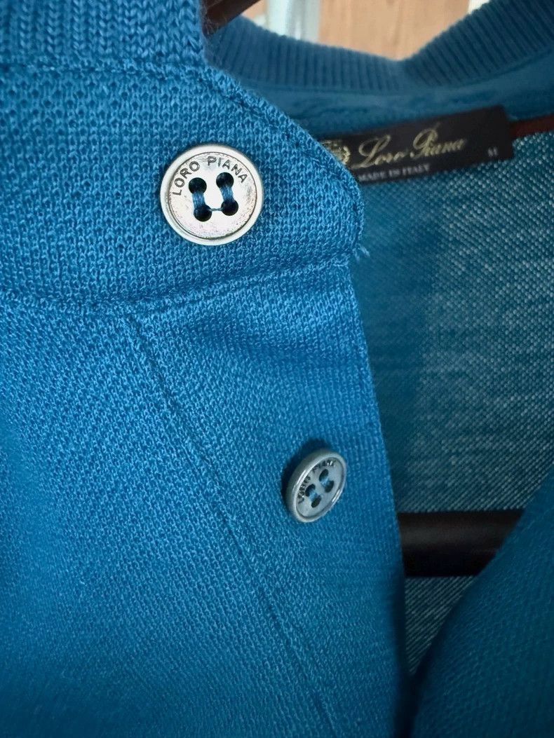 Loro Piana LORO PIANA Spring and summer knit cashmere short sleeve po Size US L / EU 52-54 / 3 - 5 Thumbnail