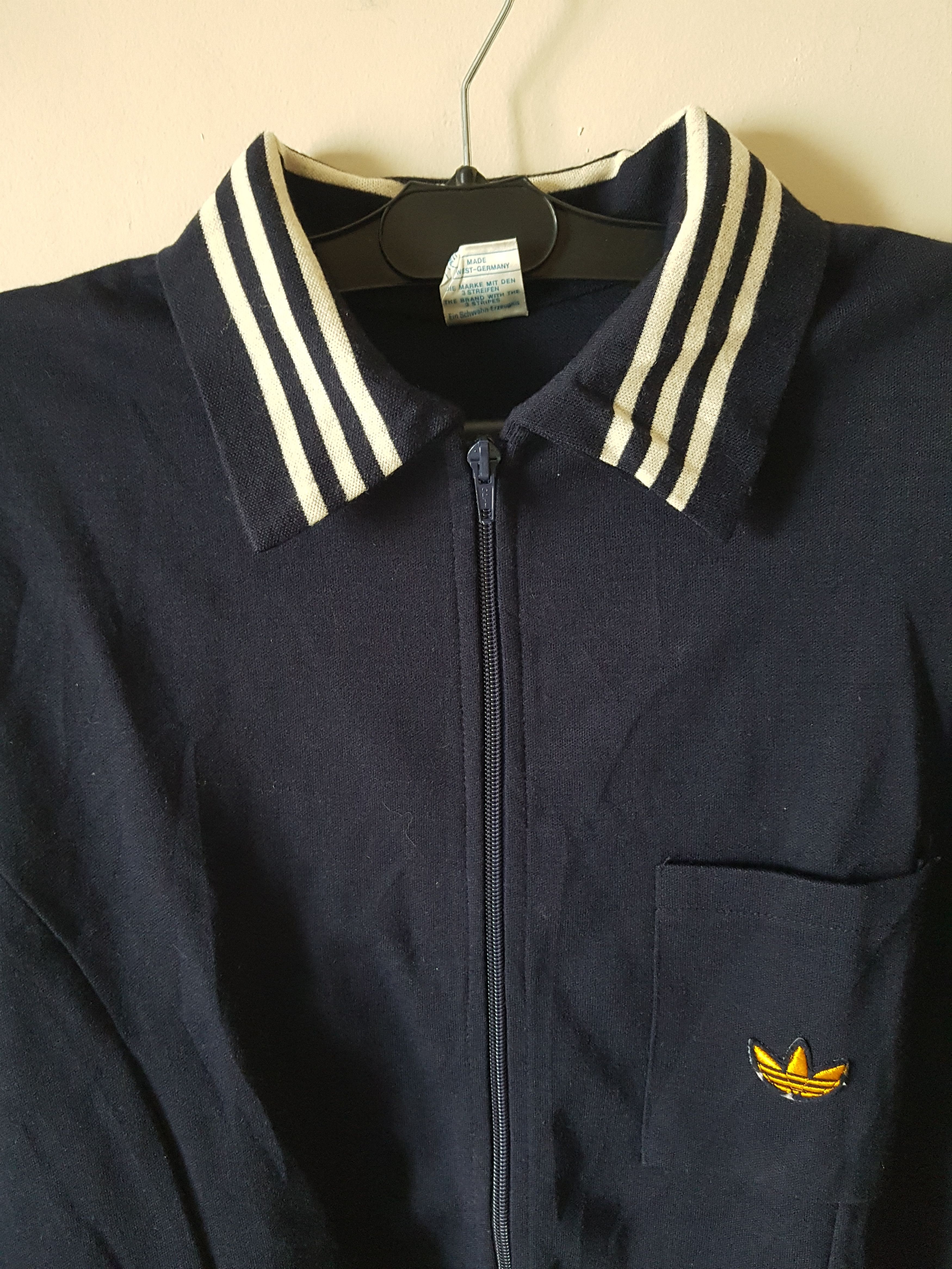Adidas 70's Vintage Adidas Knit Jacket Wool Schwahn West-Germany Size US L / EU 52-54 / 3 - 2 Thumbnail