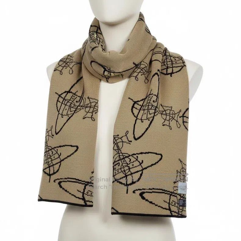 Vivienne Westwood Vivienne Westwood Saturn Printed Woolen Scarf Size ONE SIZE - 1 Thumbnail