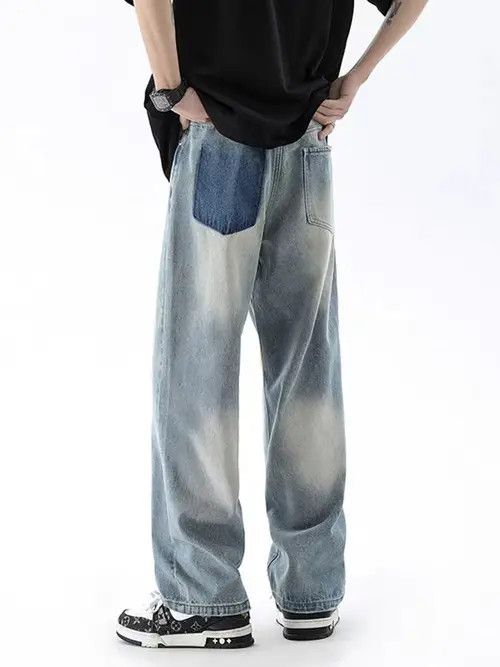 Japanese Brand Kahori x Ibuki Light Blue High Street Vintage Loose Jeans Size US 33 - 4 Thumbnail