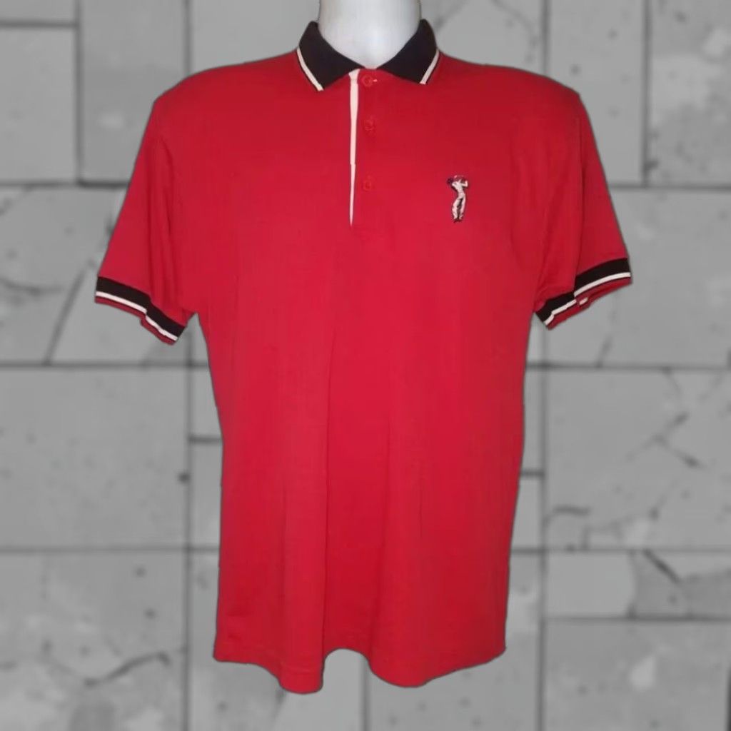 Vintage VINTAGE Robert Bruce Golf Polo Shirt Red Mens Medium Size US M / EU 48-50 / 2 - 1 Thumbnail