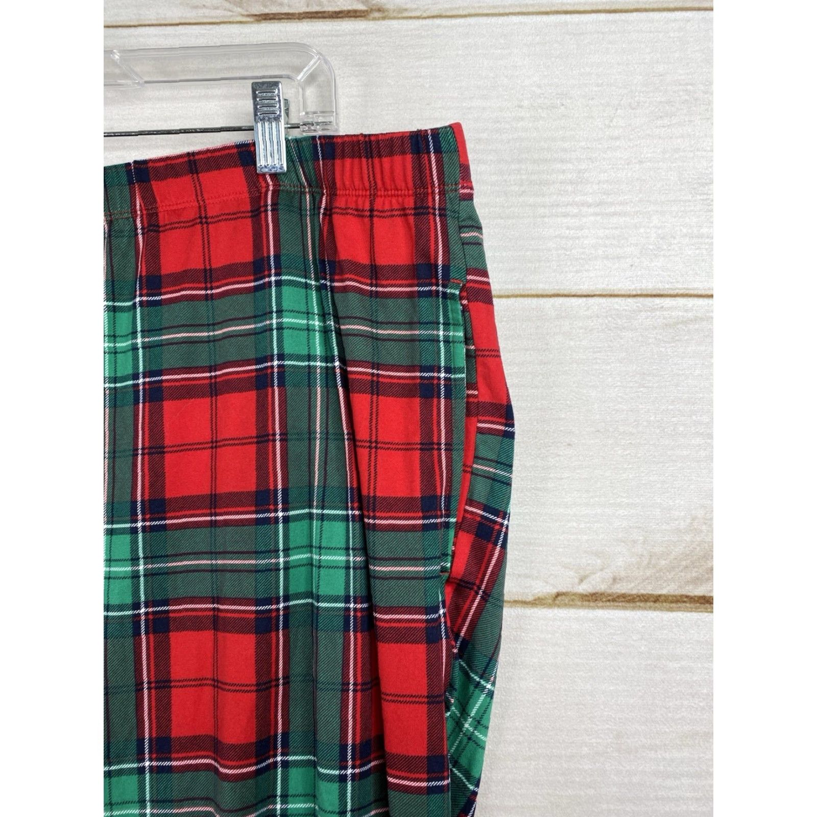 Vintage JOYSPUN Pajama Set Womens 3X 22W 24W Red Green Plaid Holiday Cheers Size ONE SIZE - 4 Thumbnail