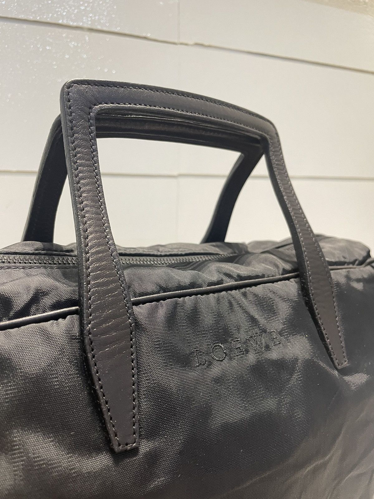 Loewe Loewe Black Nylon Leather Handle Travel Bag Size ONE SIZE - 12 Thumbnail