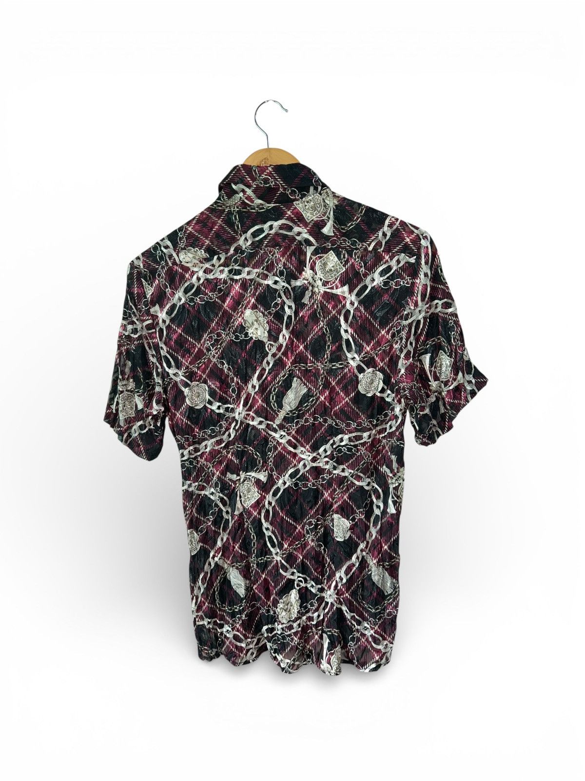 Tornado Mart Archive Baroque Chain Print Crinkle Shirt Size US L / EU 52-54 / 3 - 4 Thumbnail