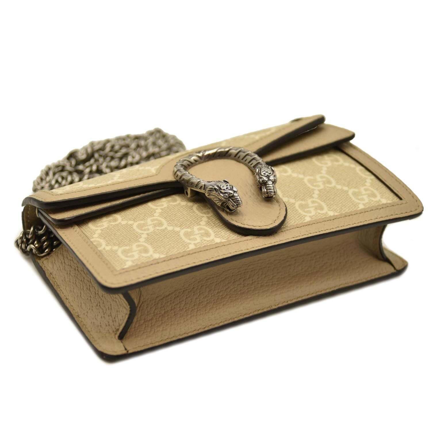 Gucci Gucci GG Supreme Monogram Textured Dollar Calfskin Super Size ONE SIZE - 4 Thumbnail