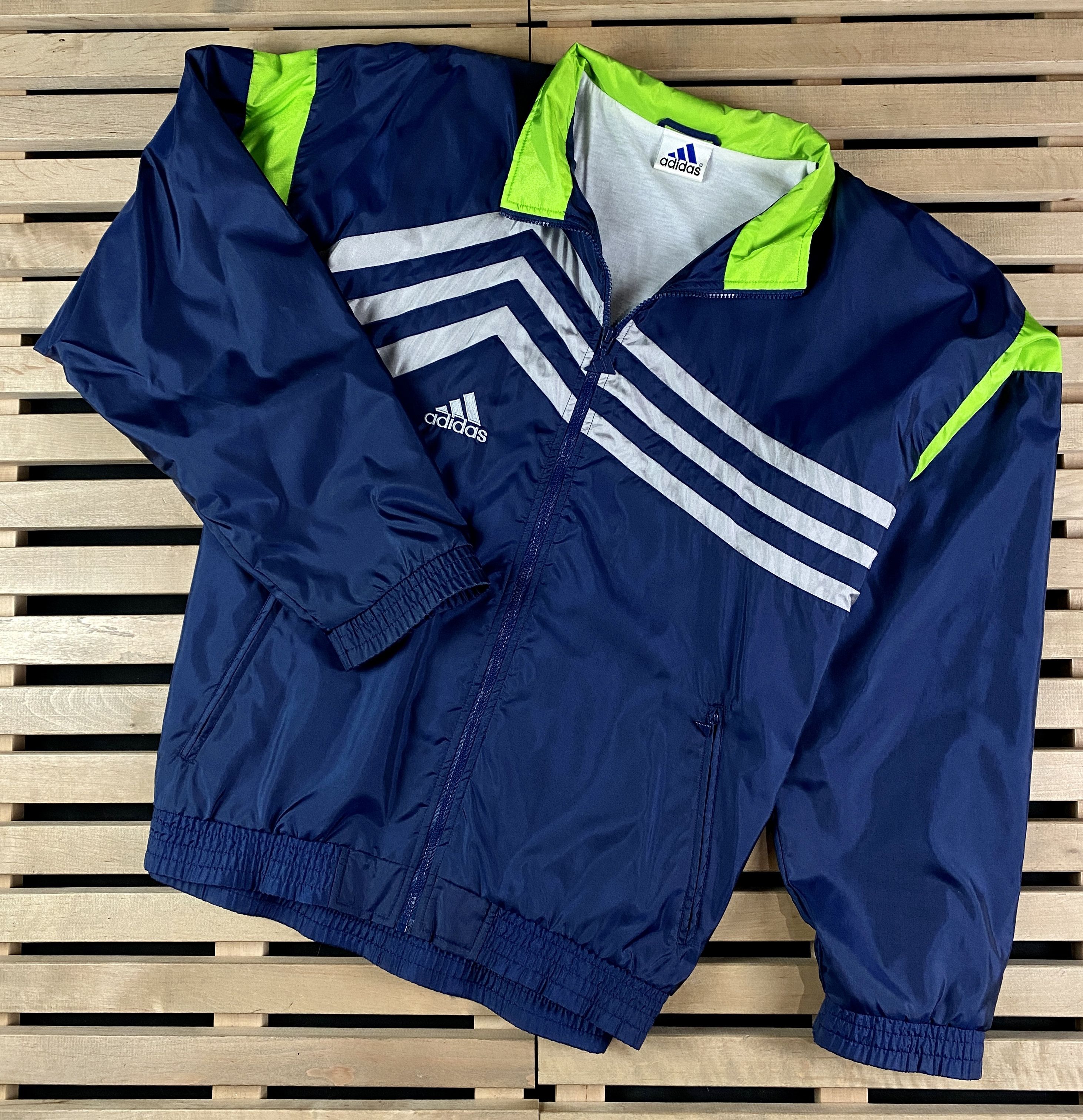 Adidas × Vintage Mens Bomber Jacket Adidas Vintage Size L-XL Size US L / EU 52-54 / 3 - 1 Thumbnail
