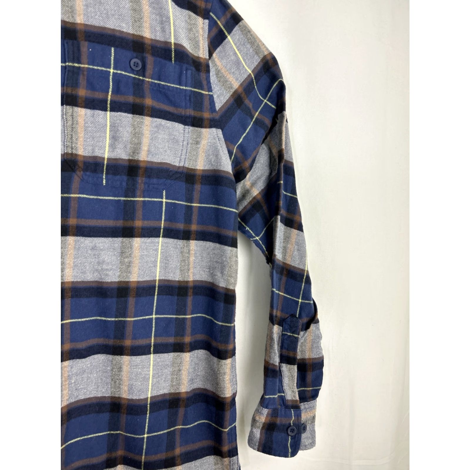 Vintage Alpine Design Button-Up Shirt Mens L Plaid Lightweight Flannel Cotton Blend Blue Gray Size US L / EU 52-54 / 3 - 3 Thumbnail