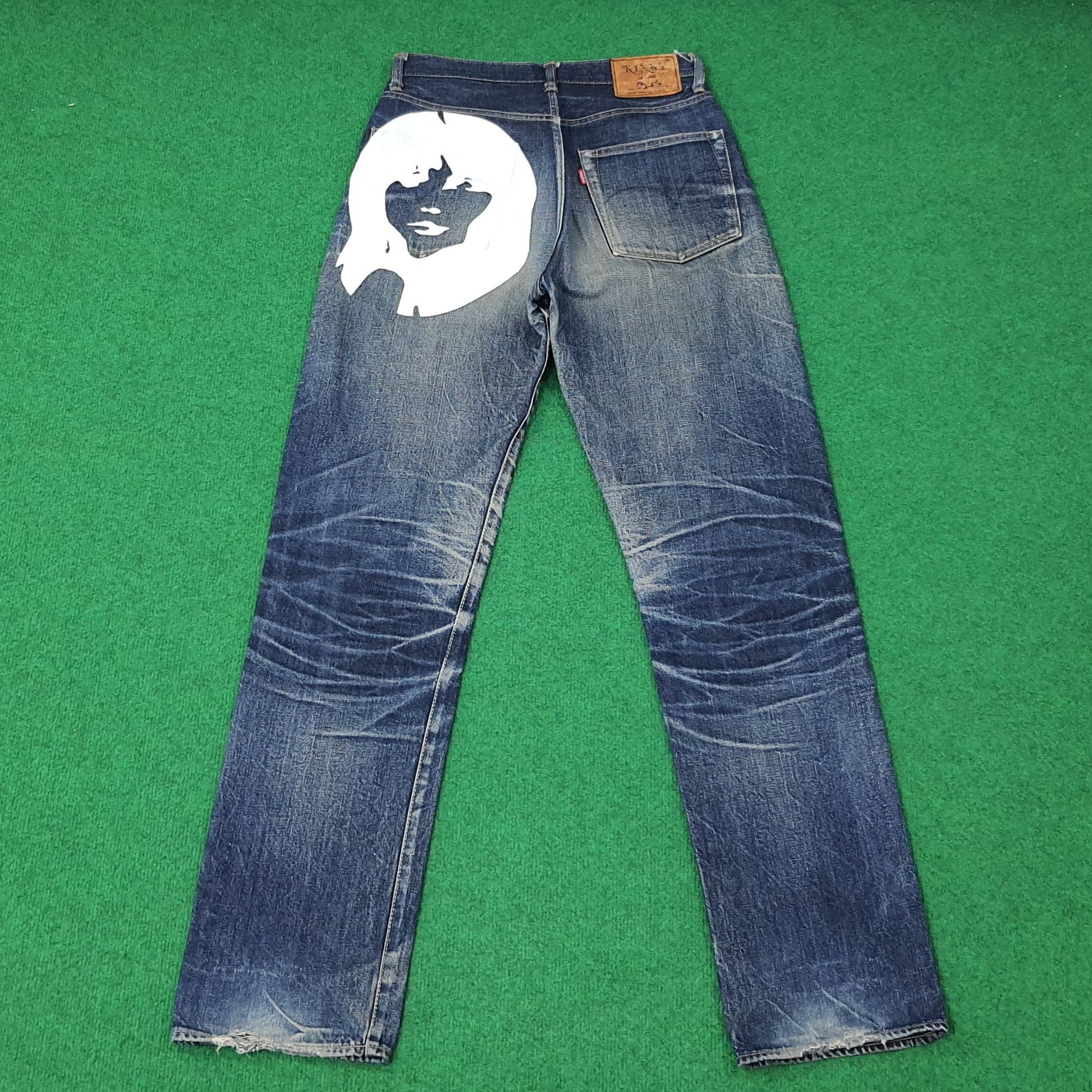Hysteric Glamour Vintage Hysteric Glamour Selvedge Custom Logo Jeans C265N25 Size US 27 - 1 Thumbnail