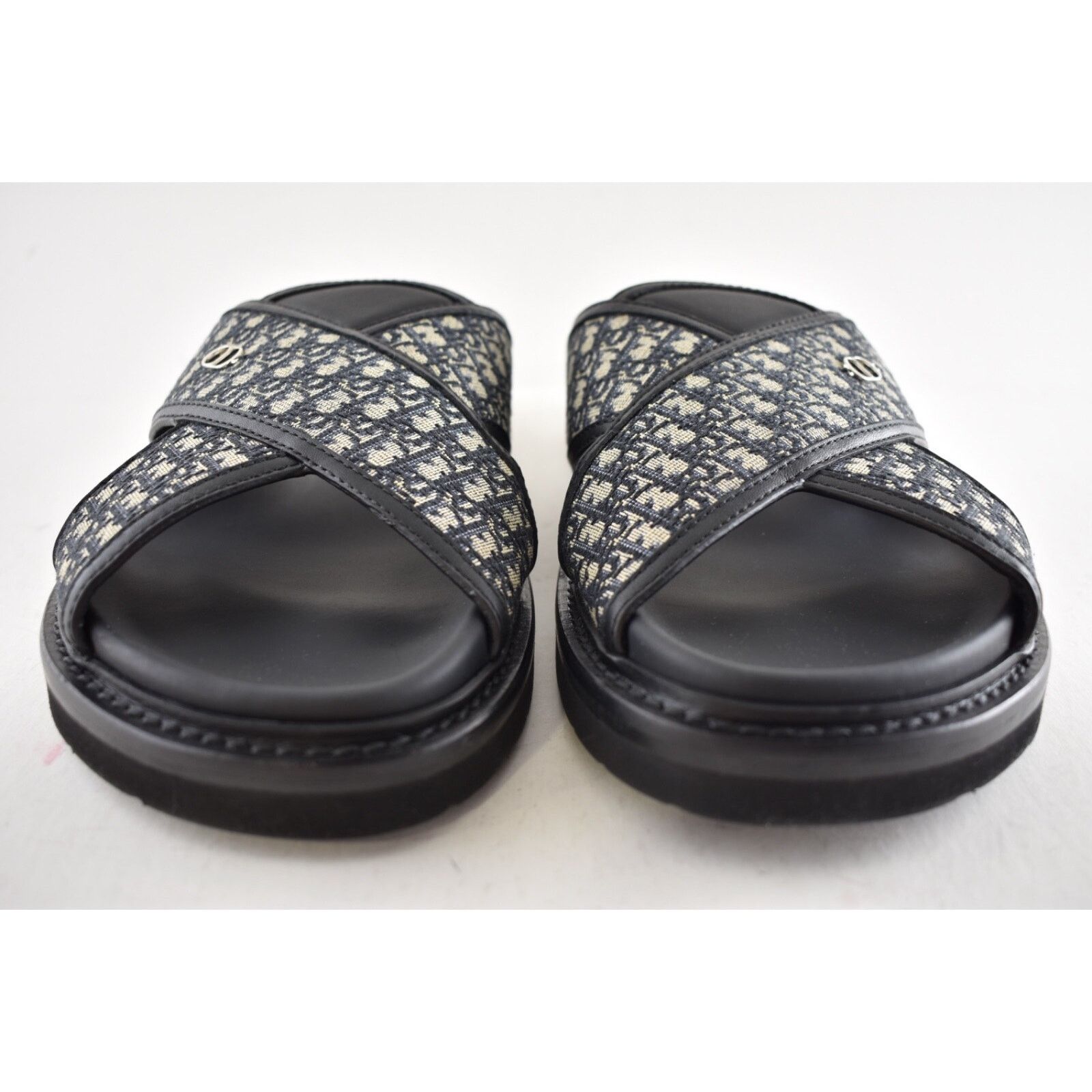 Dior Dior Mens Aqua Oblique Jacquard Logo Slide Slip On 42 9 Size US 9 / EU 42 - 10 Thumbnail