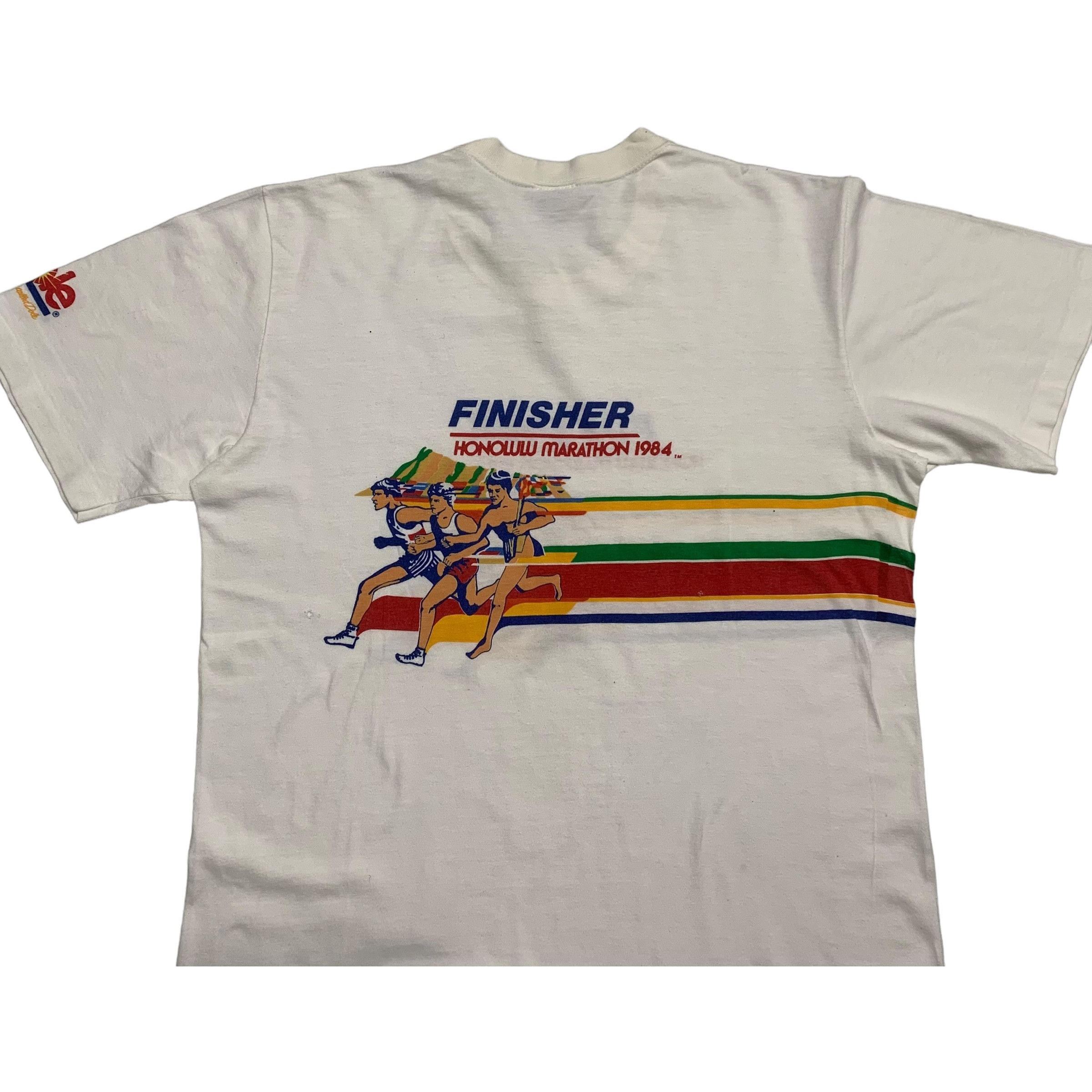 Vintage Vintage Honolulu Marathon 1984 Tee Size US M / EU 48-50 / 2 - 9 Thumbnail