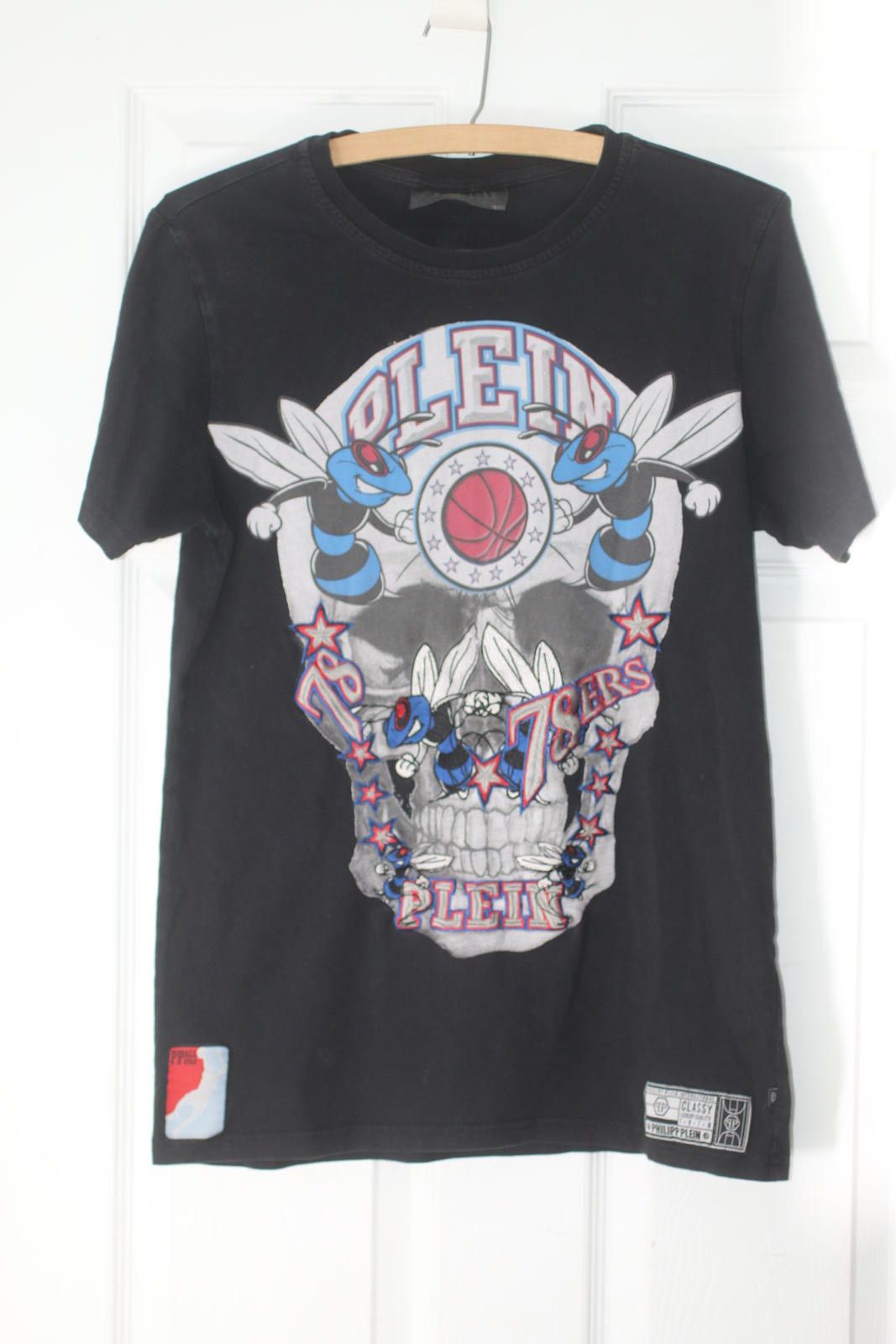 Philipp Plein Philipp Plein Originals Skull Bee Basketball T Shirt Black Size US M / EU 48-50 / 2 - 2 Thumbnail