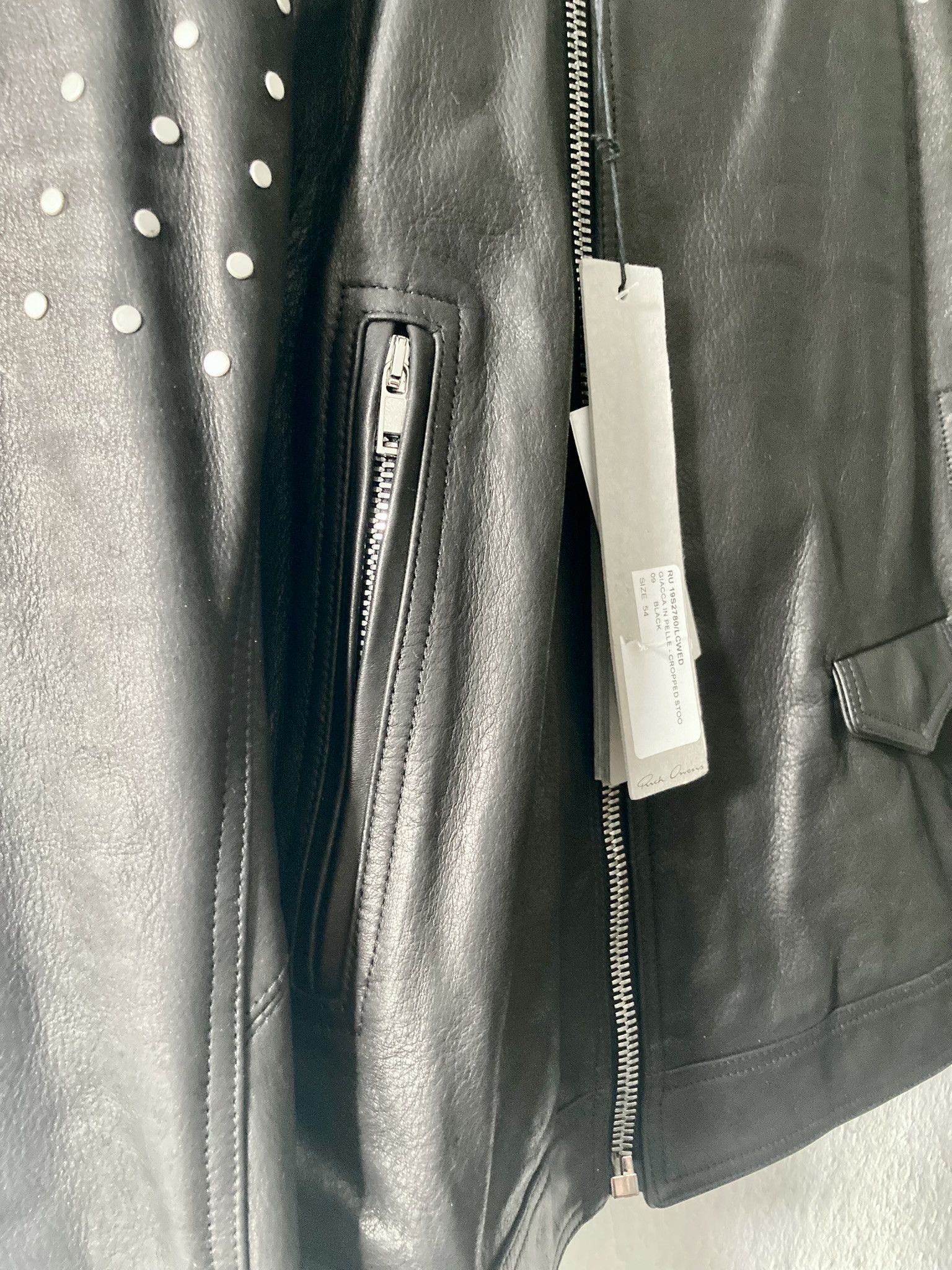 Rick Owens SS19 "BABEL" Studded Stooges LCW Leather Jacket Rick Owens Size US L / EU 52-54 / 3 - 9 Thumbnail