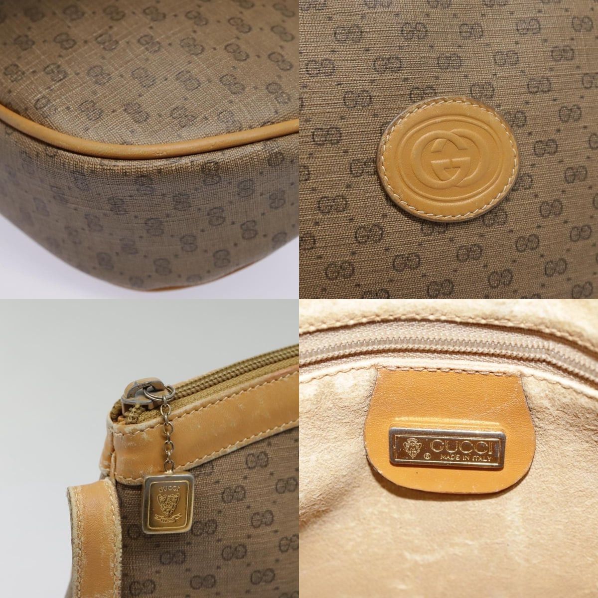 Gucci GUCCI Micro GG Supreme Shoulder Bag Pvc Beige Gold 007 87 Size ONE SIZE - 11 Thumbnail