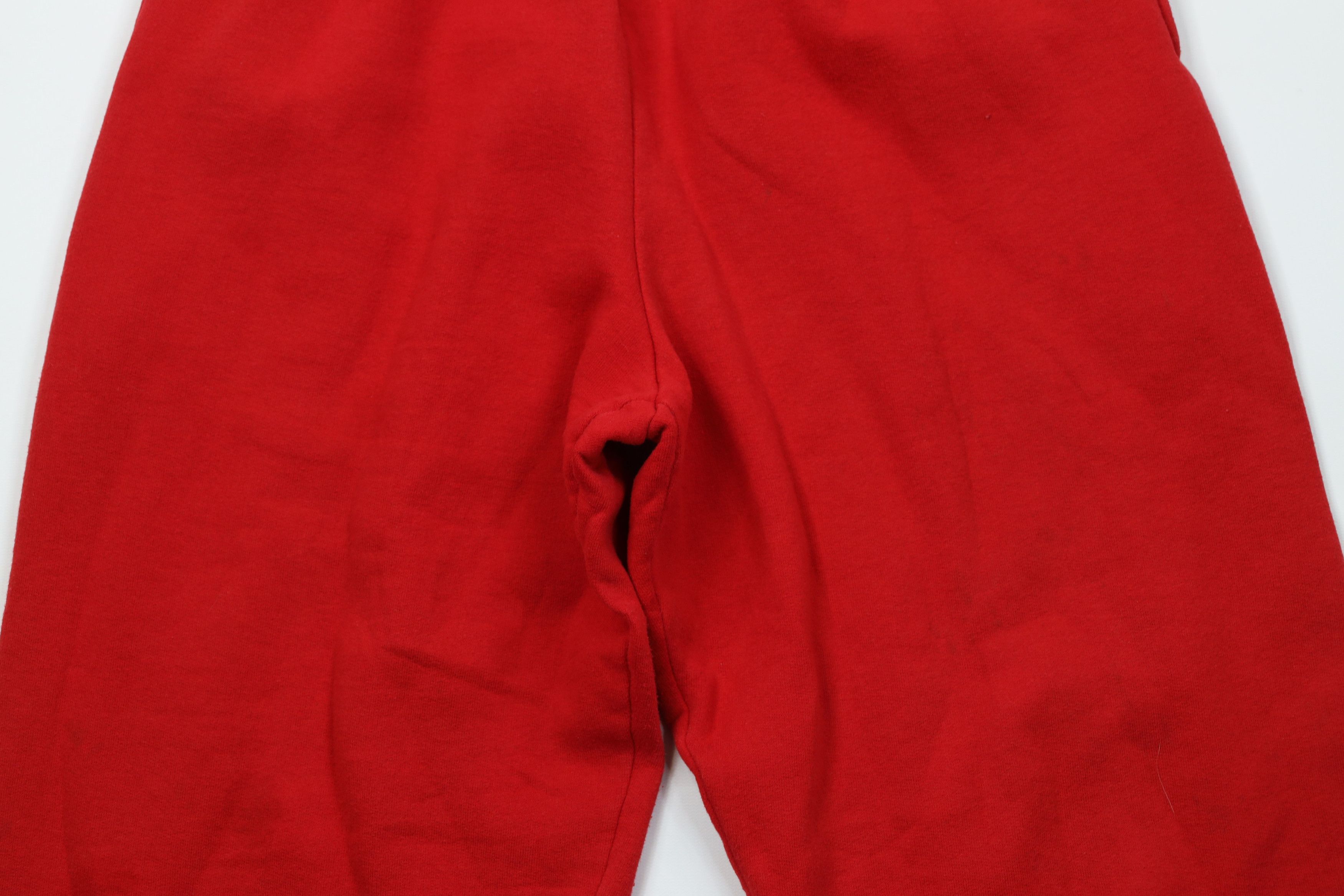 Vintage Vintage 90s Streetwear Heavy Sweatpants Joggers Pants Red Size US 34 / EU 50 - 3 Thumbnail