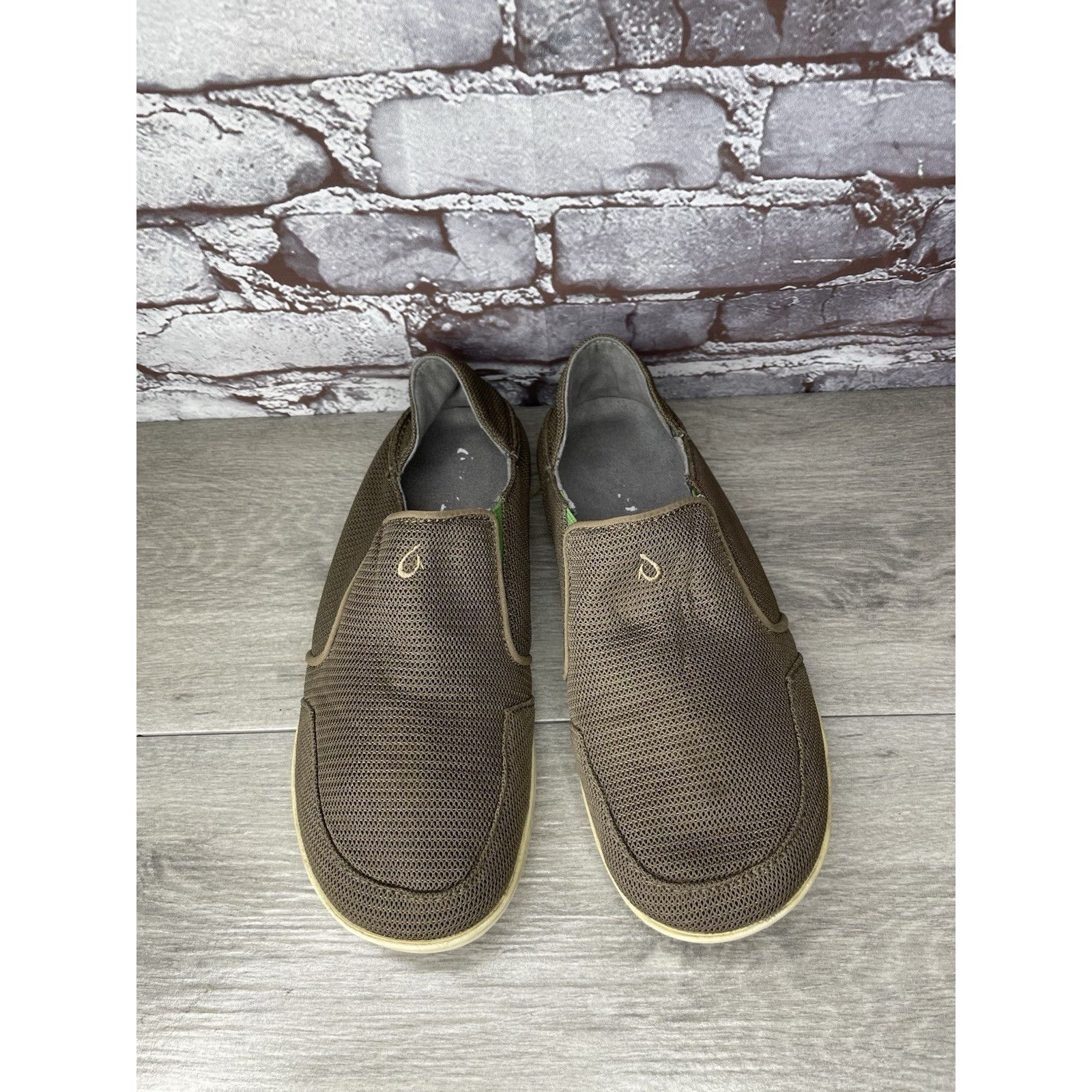 Olukai OluKai Brown Nohea Mesh Slip On Loafers Casual Beach Shoes M Size US 8.5 / EU 41-42 - 4 Thumbnail
