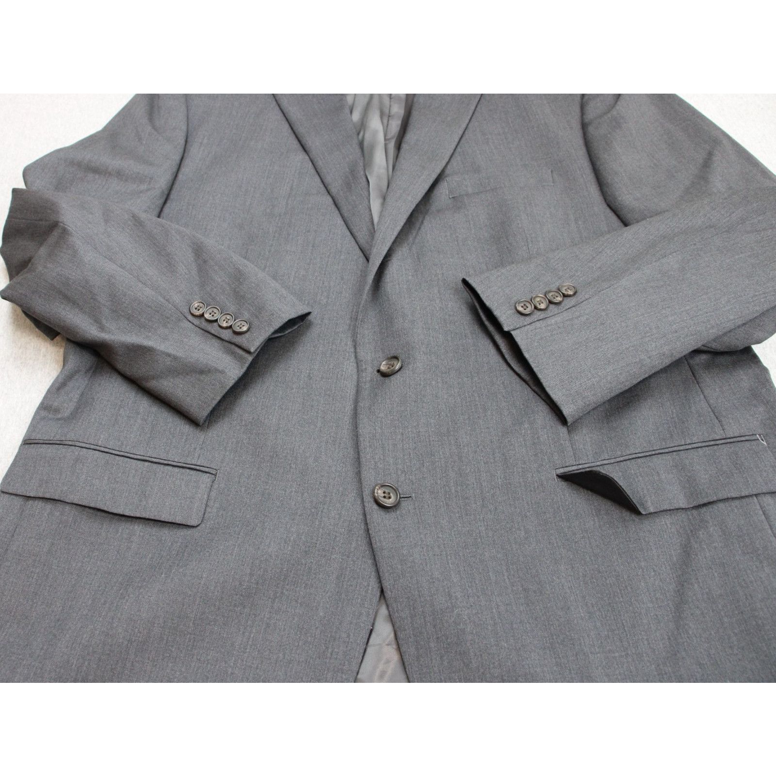 Lauren Ralph Lauren Lauren Ralph Lauren Blazer Mens Size 48L Gray Wool 2 Button Size 48L - 3 Thumbnail