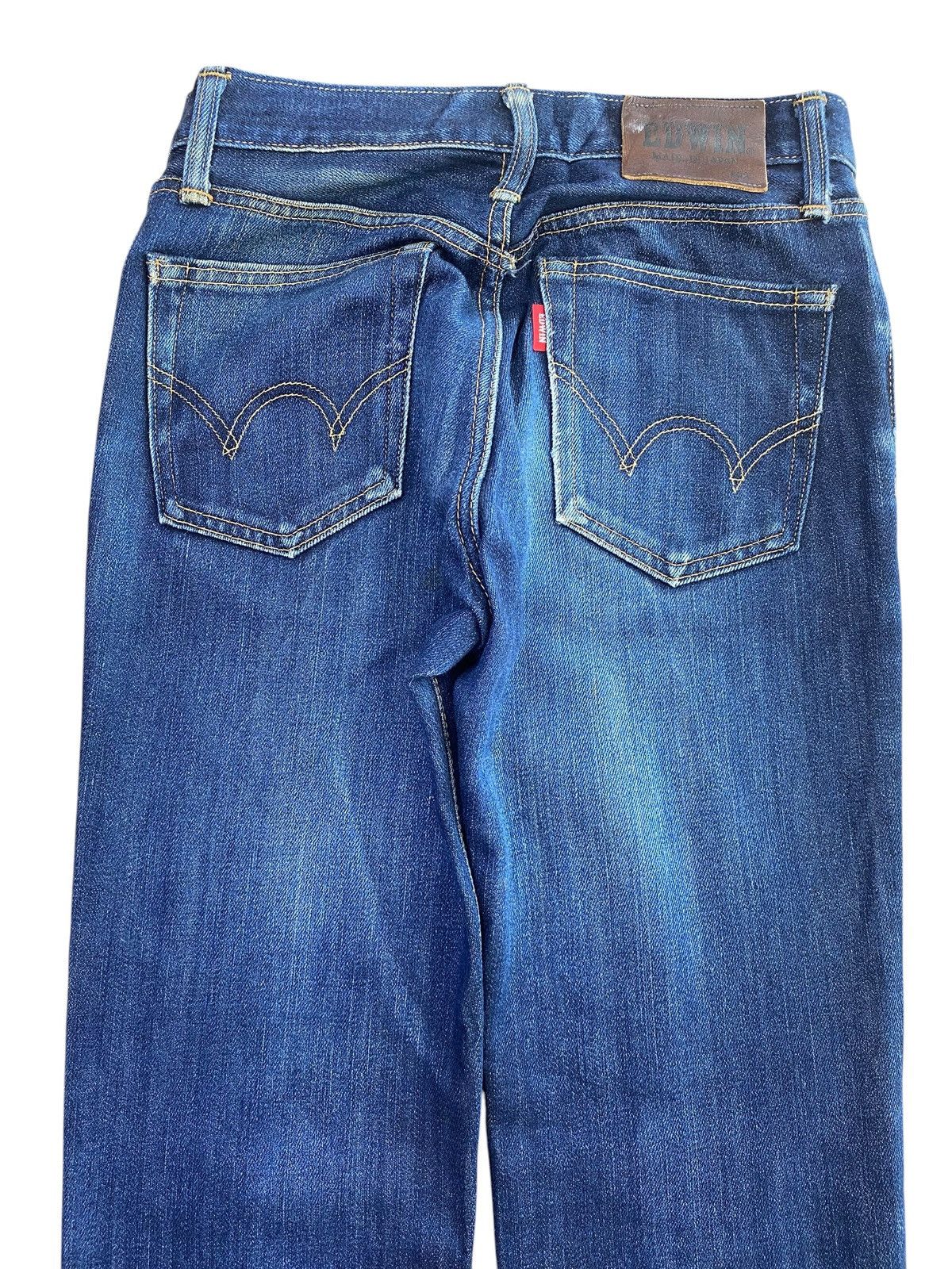 Edwin Vintage Edwin 502 Dark Blue Wash Style Loose Jeans Size US 26 / EU 42 - 4 Thumbnail