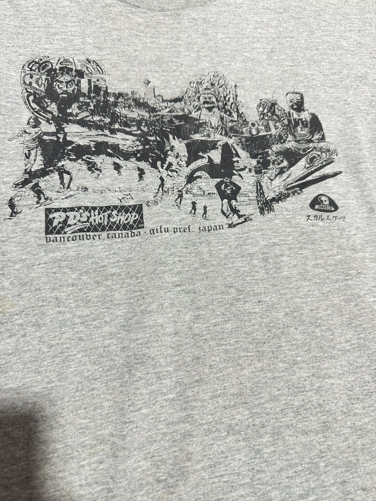 Vintage Vintage Skull skate PD’s Hot shop skate tee Size US M / EU 48-50 / 2 - 7 Thumbnail