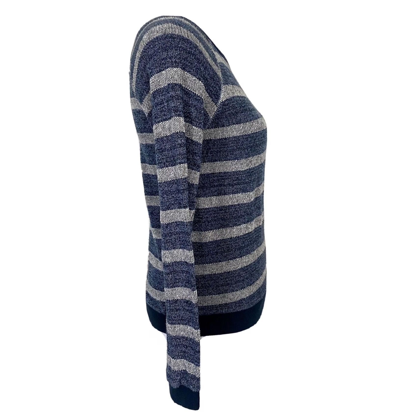 O'Neill O’Neill Sweatshirt Top Blue Striped Cotton Beach Pullover Sz Small Women Long Sleeve Pullover Activewear Size S / US 4 / IT 40 - 6 Thumbnail
