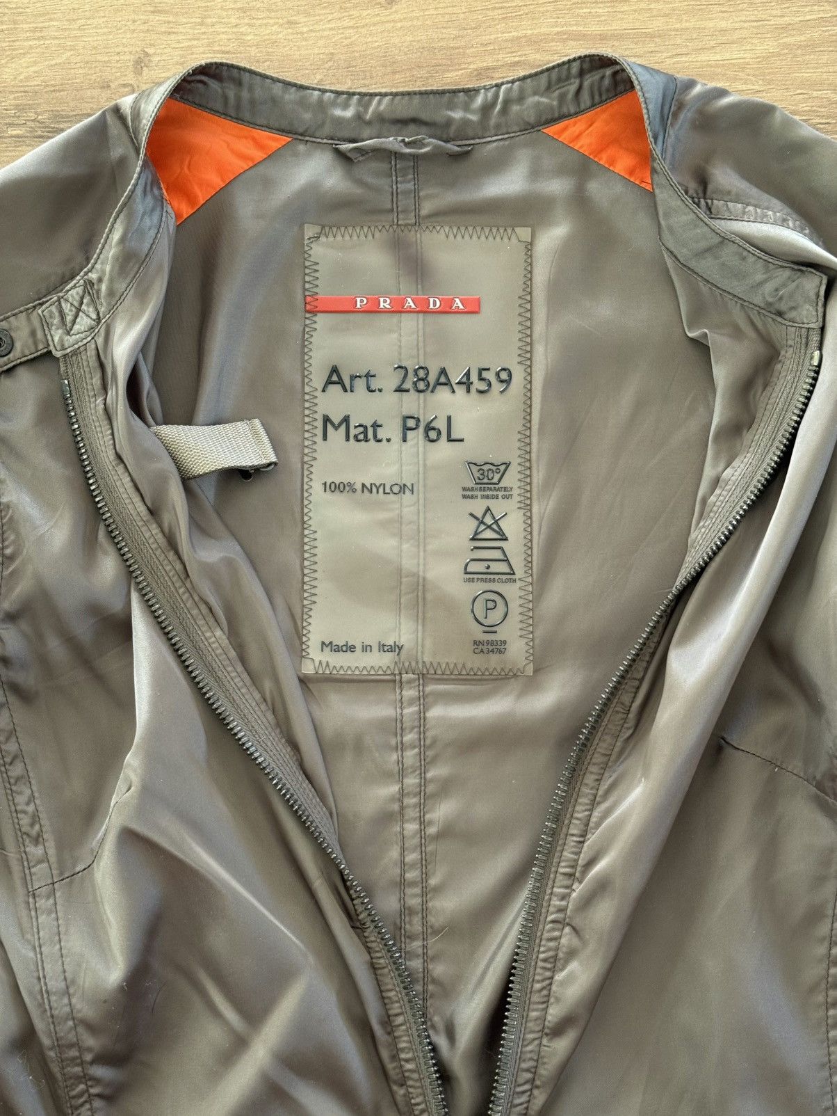 Prada Prada Olive green nylon sports jacket 1999 Size S / US 4 / IT 40 - 2 Thumbnail