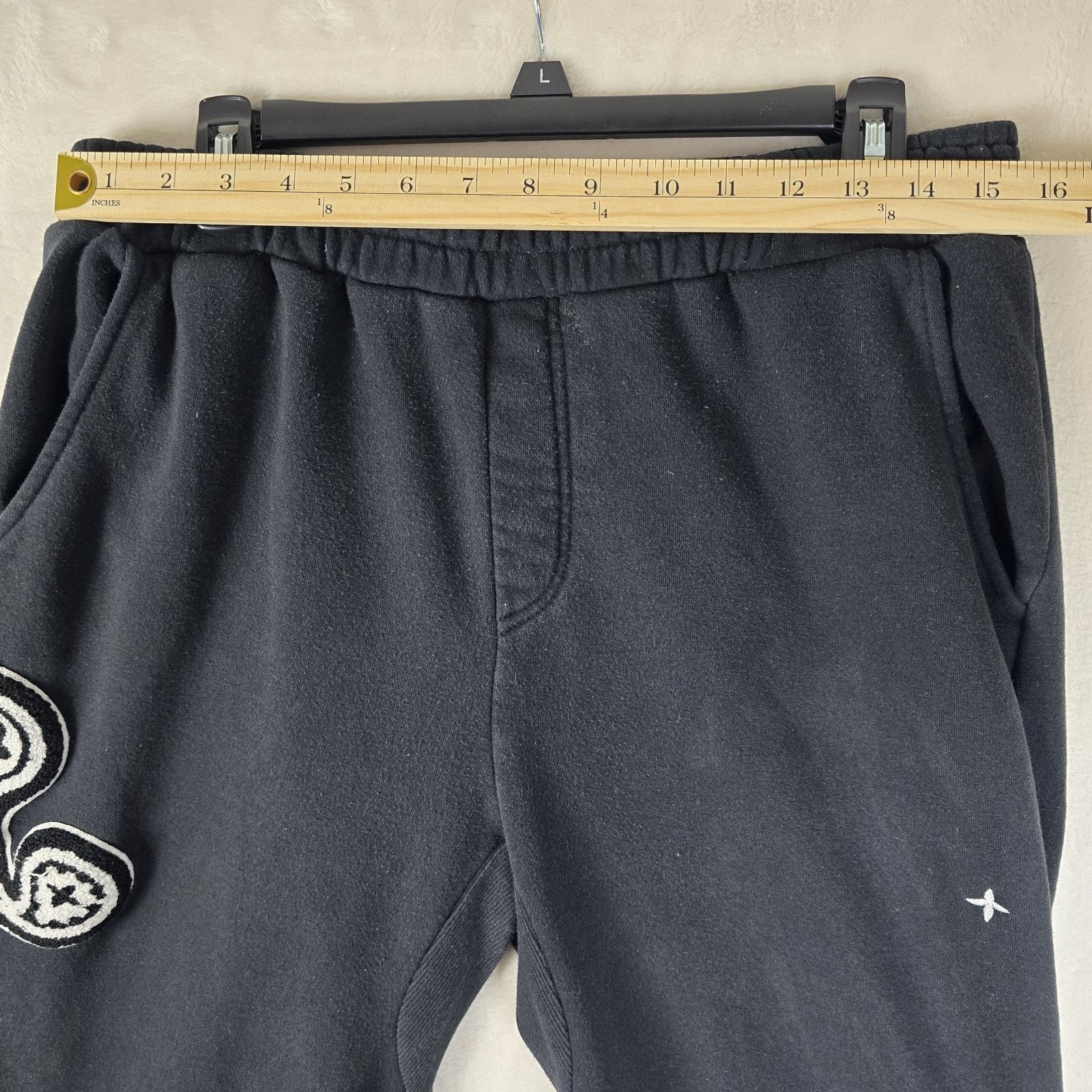 EPTM. EPTM Paisley Embroidered Black Sweatpants Men's Size XL 36 Size US 31 - 10 Thumbnail