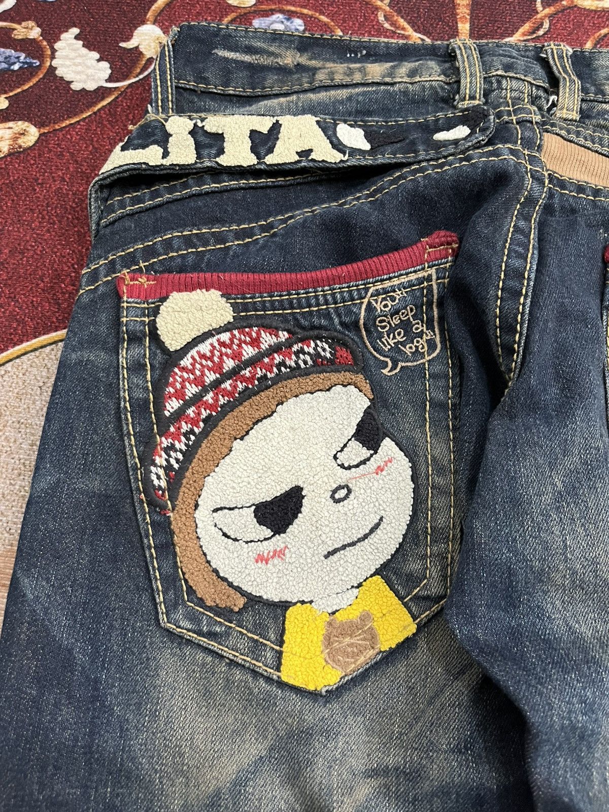 Japanese Brand Lolita x yoshimoto nara jeans Size US 31 - 4 Thumbnail