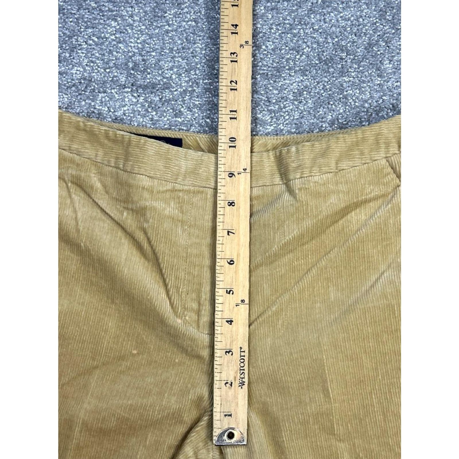Brooks Brothers Brooks Brothers Corduroy Pants Womens 4 Beige Cotton Wide Leg Mid Rise Stretch Waist 28 Inseam 32 Flat Front Regular Style Dress Pants Vintage No Size 27" / US 4 / IT 40 - 6 Thumbnail