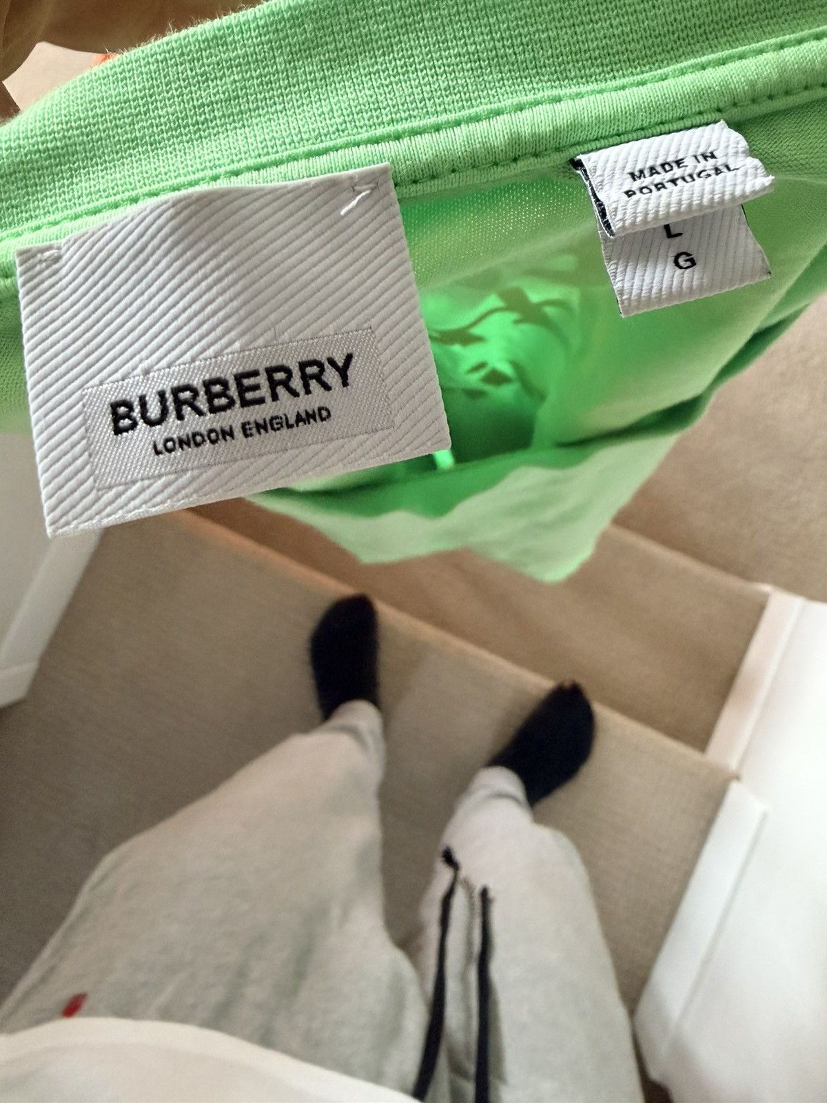 Burberry Burberry green shirt Size US L / EU 52-54 / 3 - 3 Thumbnail