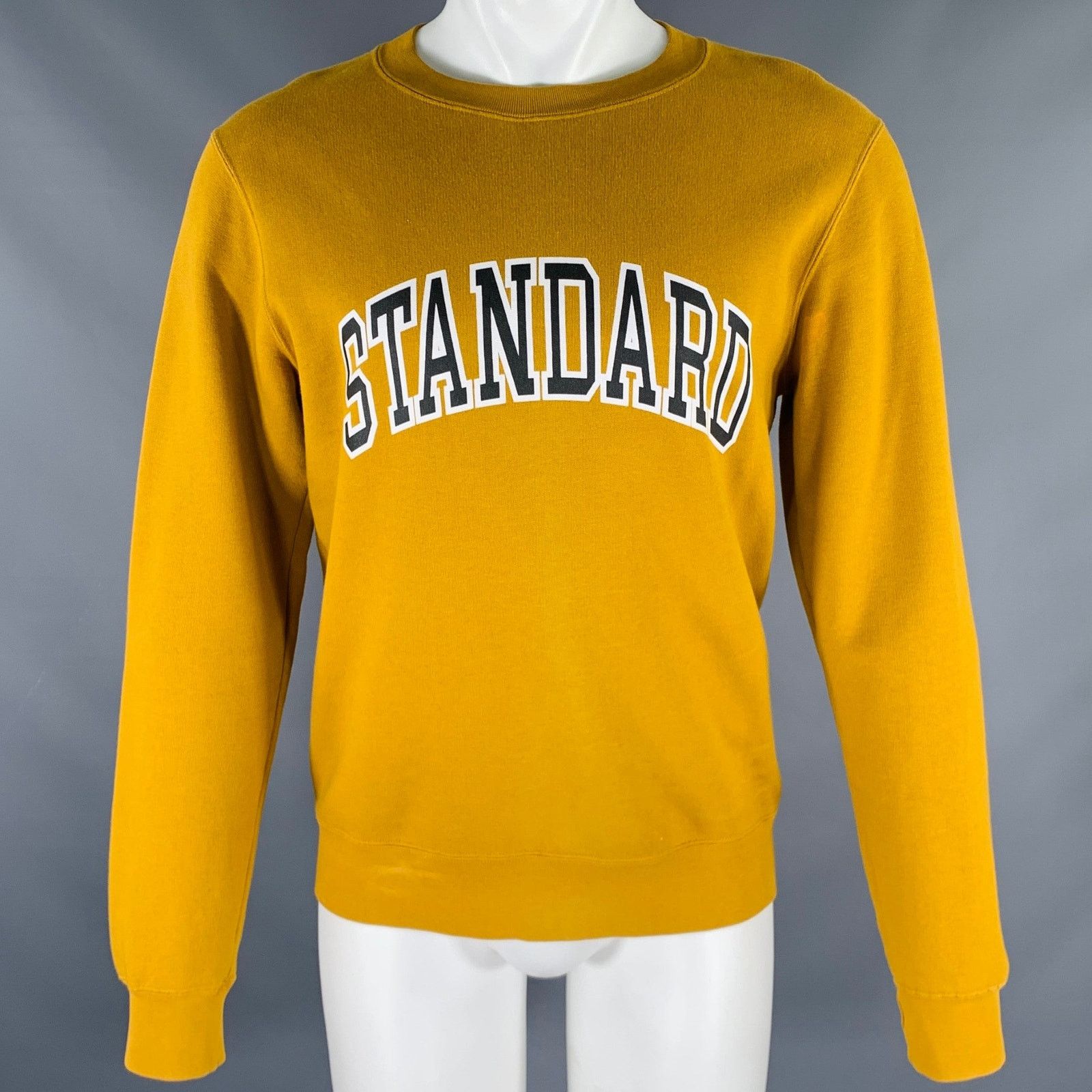 Sandro SANDRO "STANDARD" Yellow Black White Cotton Sweatshirt Size US S / EU 44-46 / 1 - 1 Thumbnail