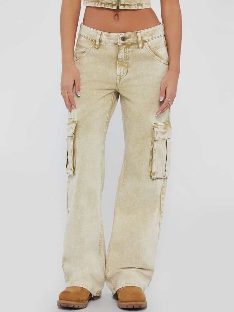 Guess × Urban Outfitters GUESS Originals Aged Cargo Pants - Brand New Never Worn Size 28" / US 6 / IT 42 - 2 Thumbnail