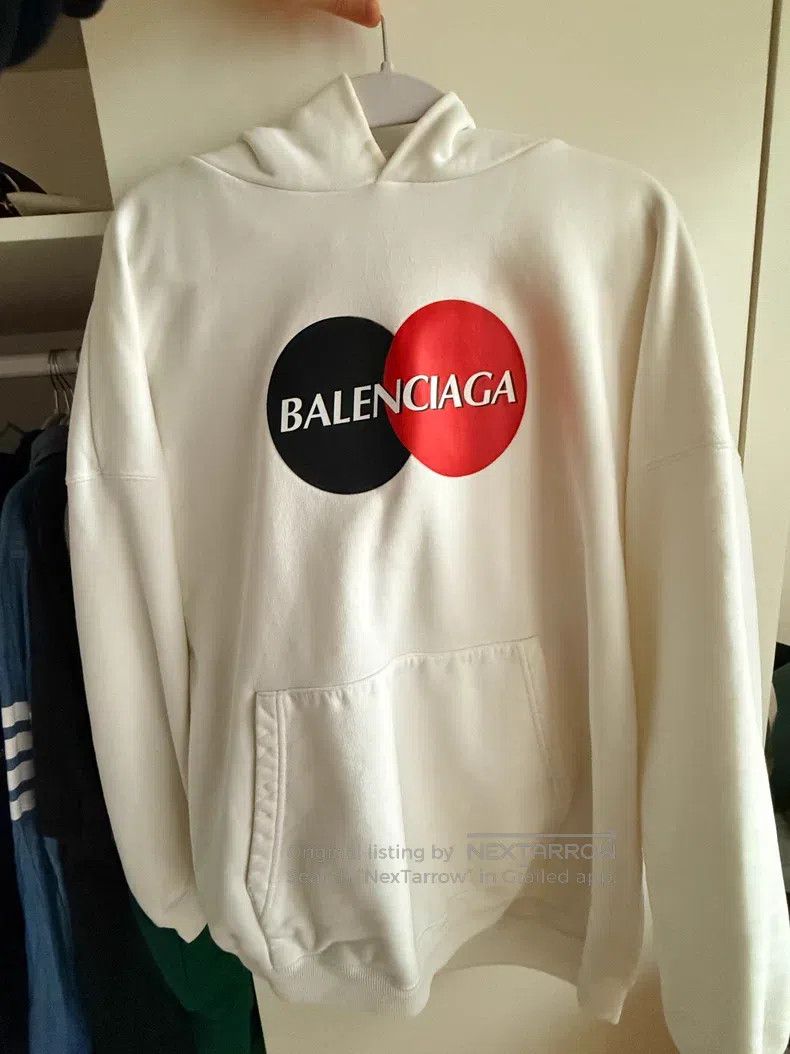 Balenciaga Balenciaga White Mastercard Hoodie Size US XS / EU 42 / 0 - 1 Thumbnail