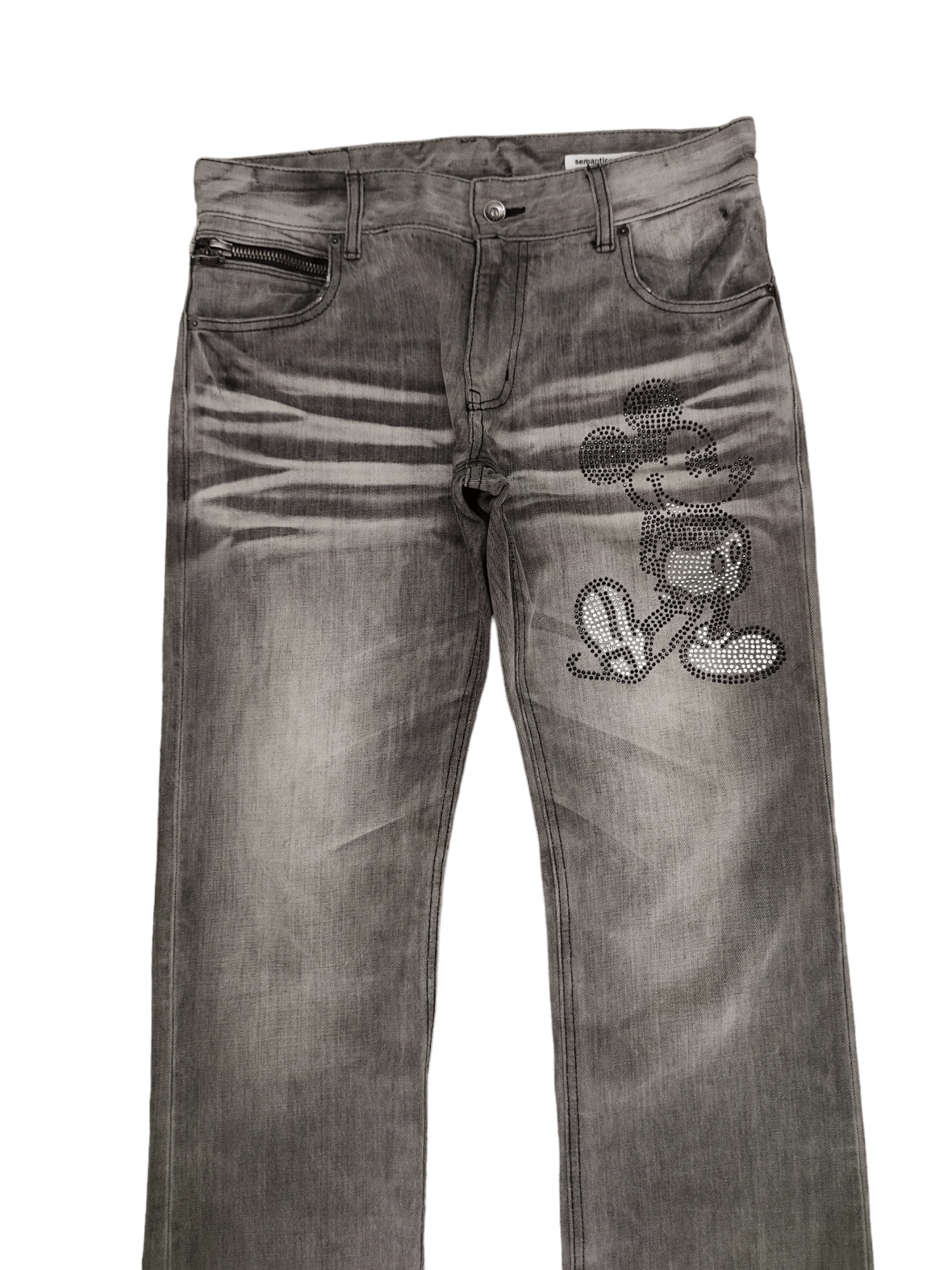 semanticdesign Semantic Design X Disney Mickey Mouse Jeans Release Hem Size US 32 / EU 48 - 2 Thumbnail