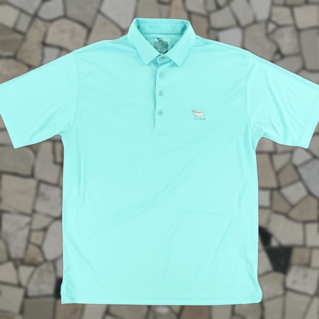 Vintage Kevin's Hound Dog Polyester Solid Polo Shirt Green Men's M Shirt Size US M / EU 48-50 / 2 - 1 Thumbnail