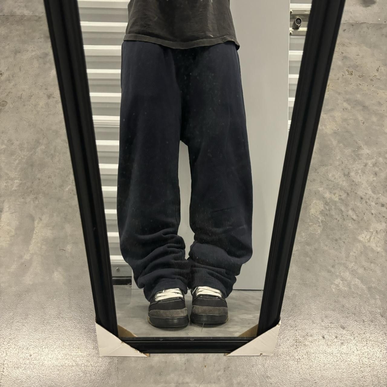 Japanese Brand × Vintage Crazy Vintage Y2K/2000s Black Skater Essential Sweatpants! Size US 30 / EU 46 - 1 Thumbnail