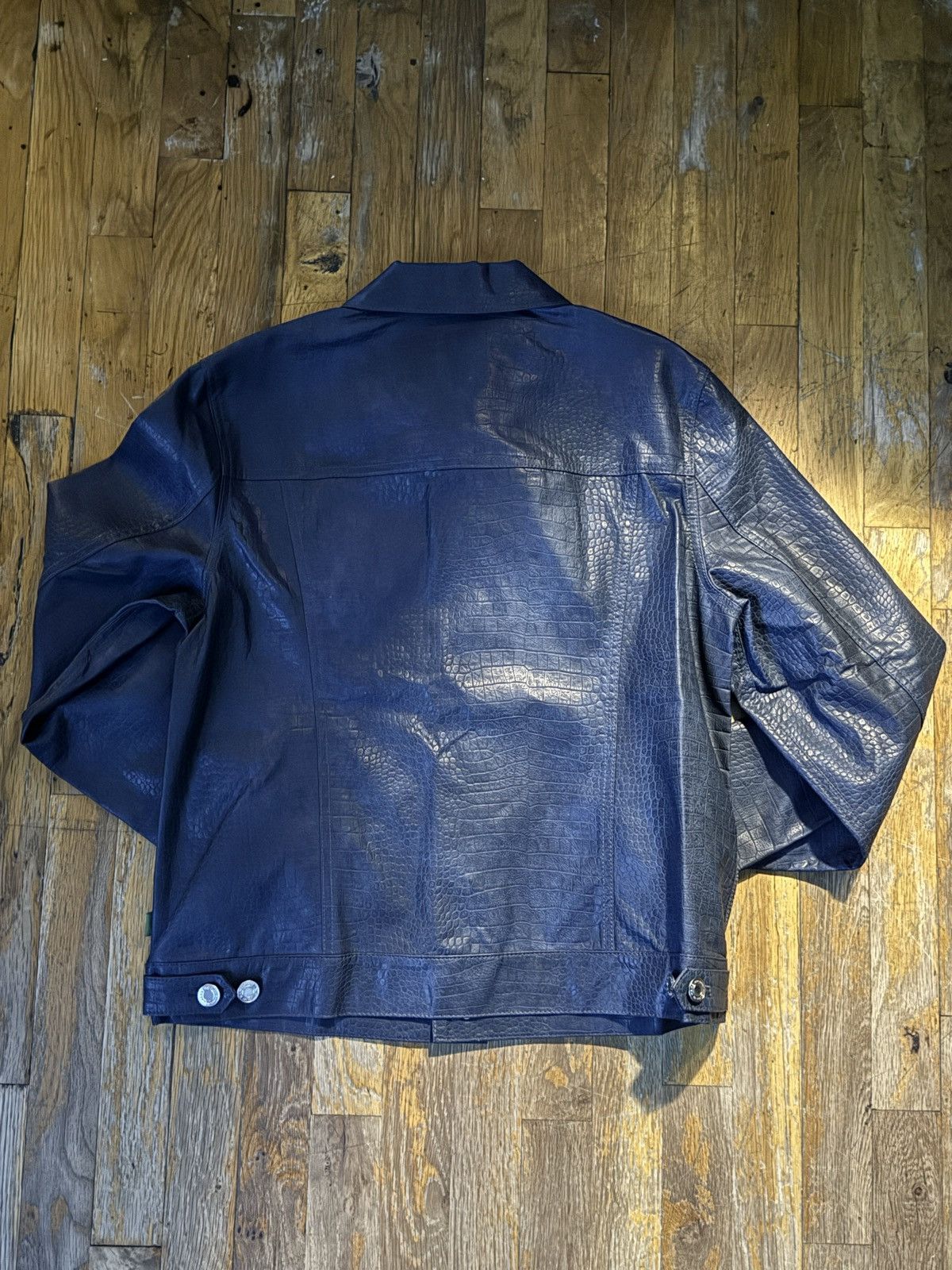 Heaven by Marc Jacobs × Marc Jacobs Marc Jacobs Heaven Navy Croc-Embossed Jacket Size US M / EU 48-50 / 2 - 5 Thumbnail