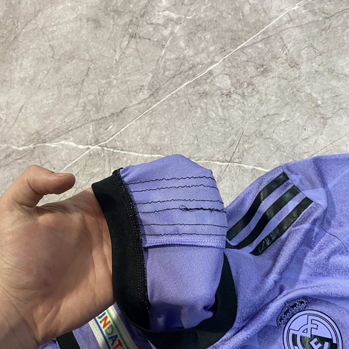 Adidas BENZEMA ! ADIDAS REAL MADRID TEE CHAMPIONS LIGA MATCH ISSUE Size US M / EU 48-50 / 2 - 14 Thumbnail