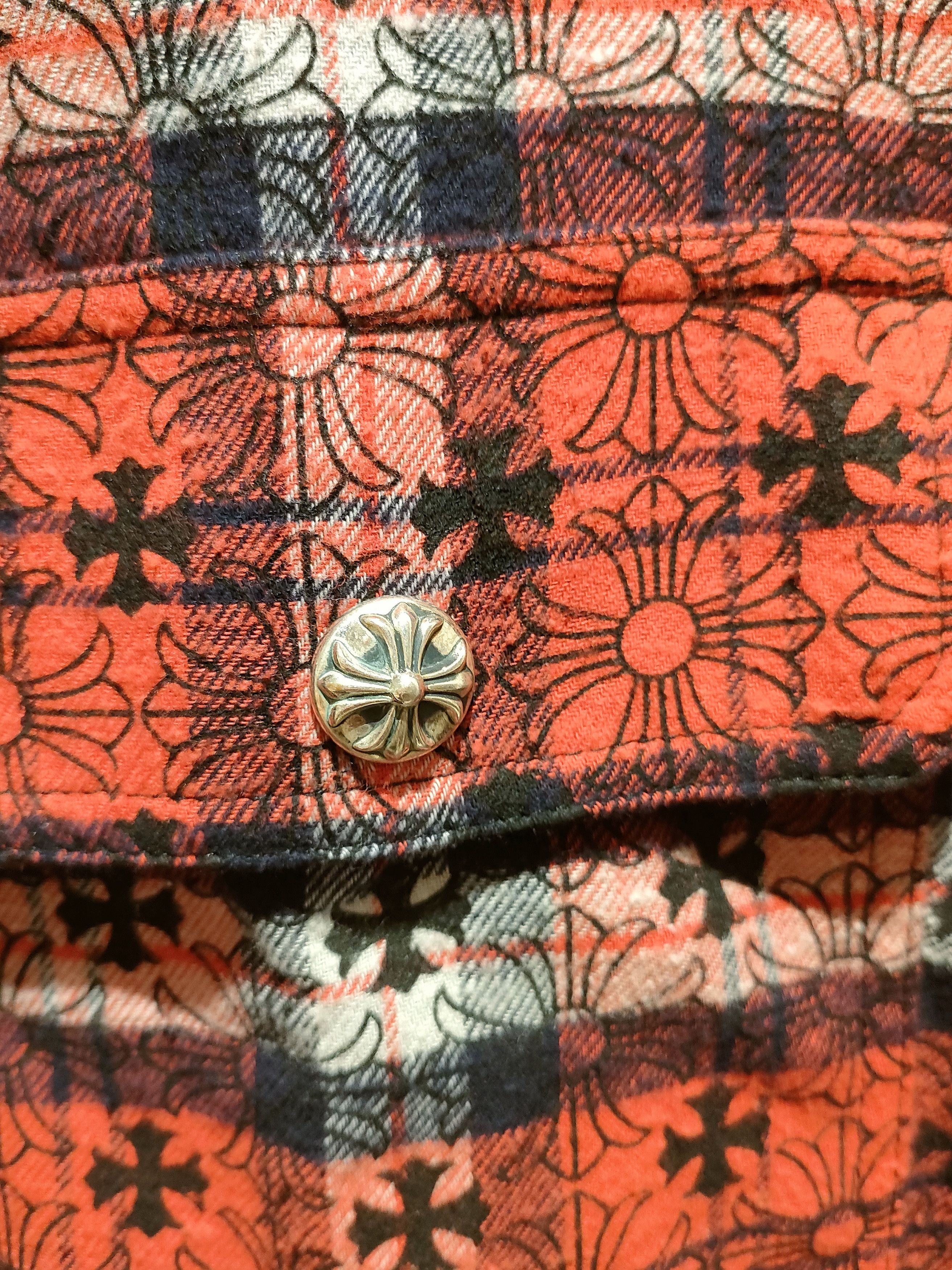 Chrome Hearts Chrome Hearts ST.BARTH Black&Red WorkDog Shirt Jacket Size US L / EU 52-54 / 3 - 5 Thumbnail
