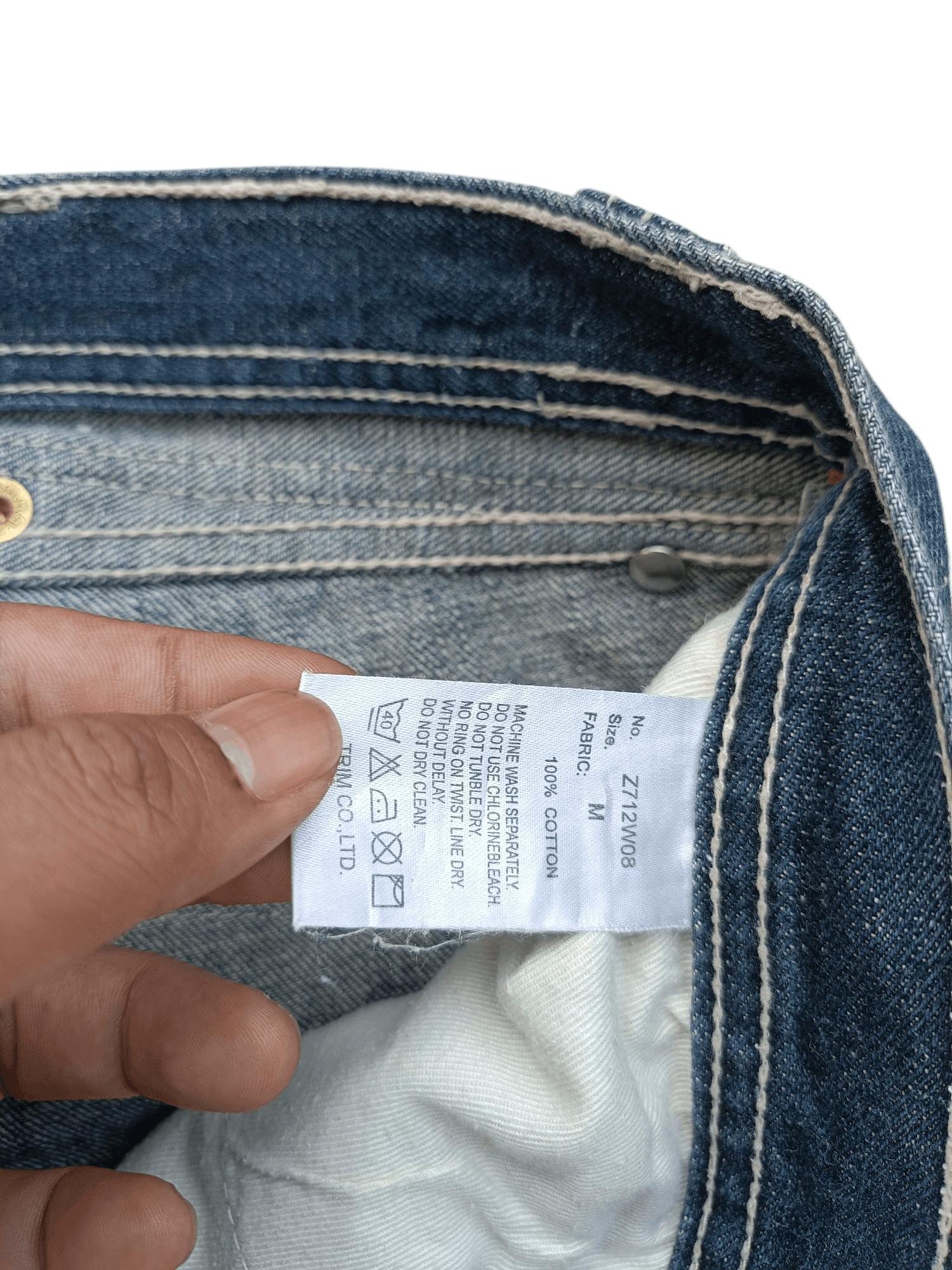 If Six Was Nine SEMANTIC DESIGN Japan Skinny Whiskers Faded Denim Size US 30 / EU 46 - 8 Thumbnail