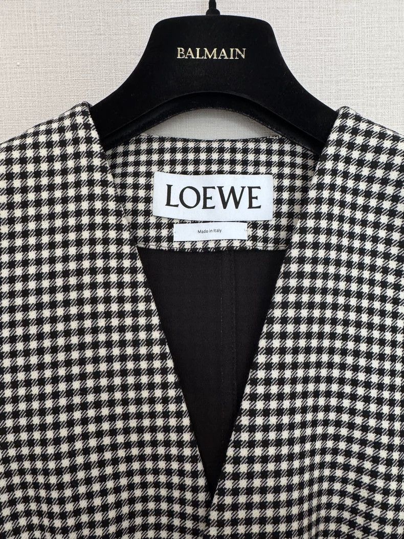 Loewe LOEWE Quilting wool cloak coat Size XS / US 0-2 / IT 36-38 - 4 Thumbnail