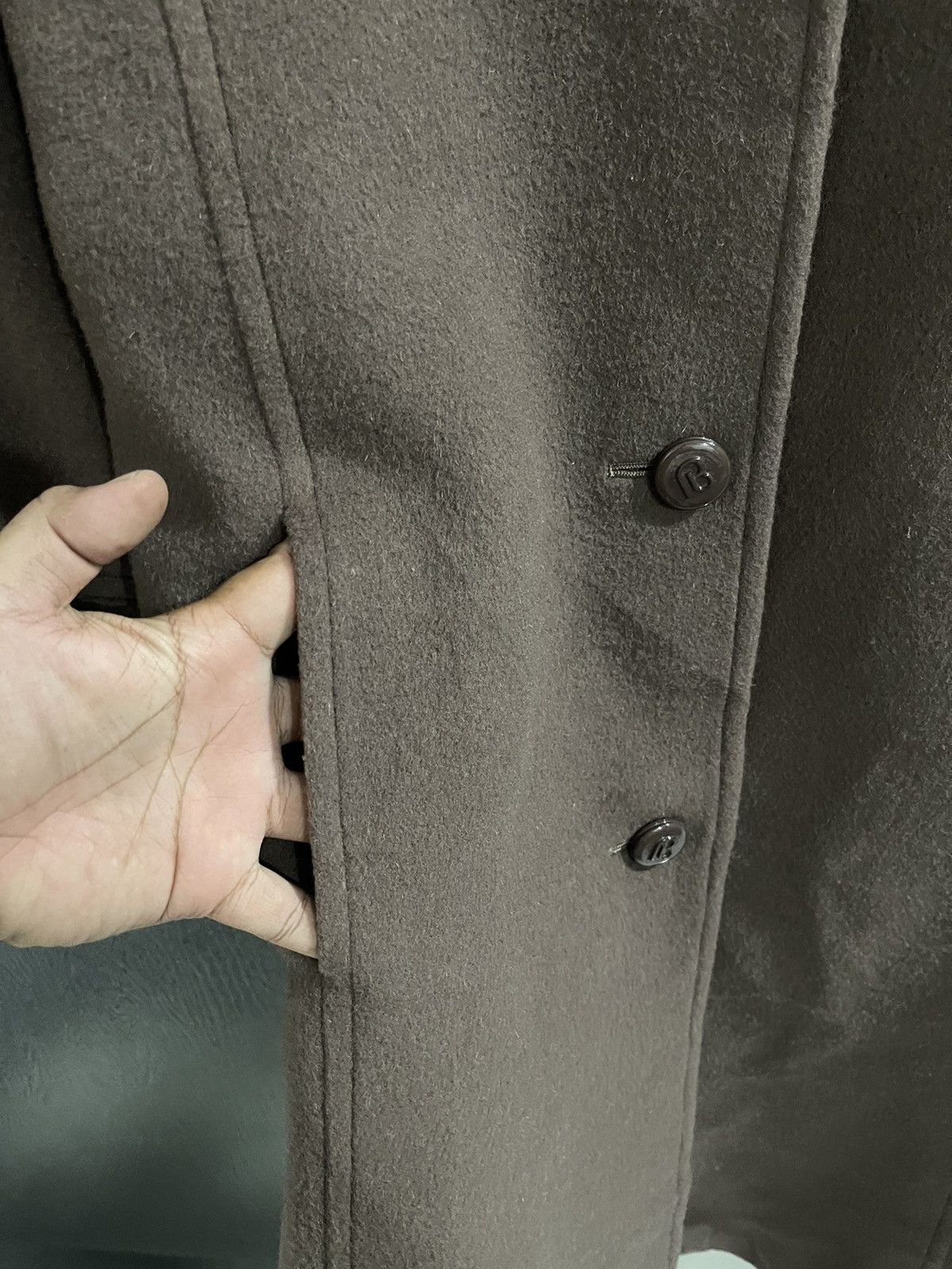 Pierre Balmain Vintage Pierre Balmain Paris Wool Long Coat Jacket Size US M / EU 48-50 / 2 - 9 Thumbnail