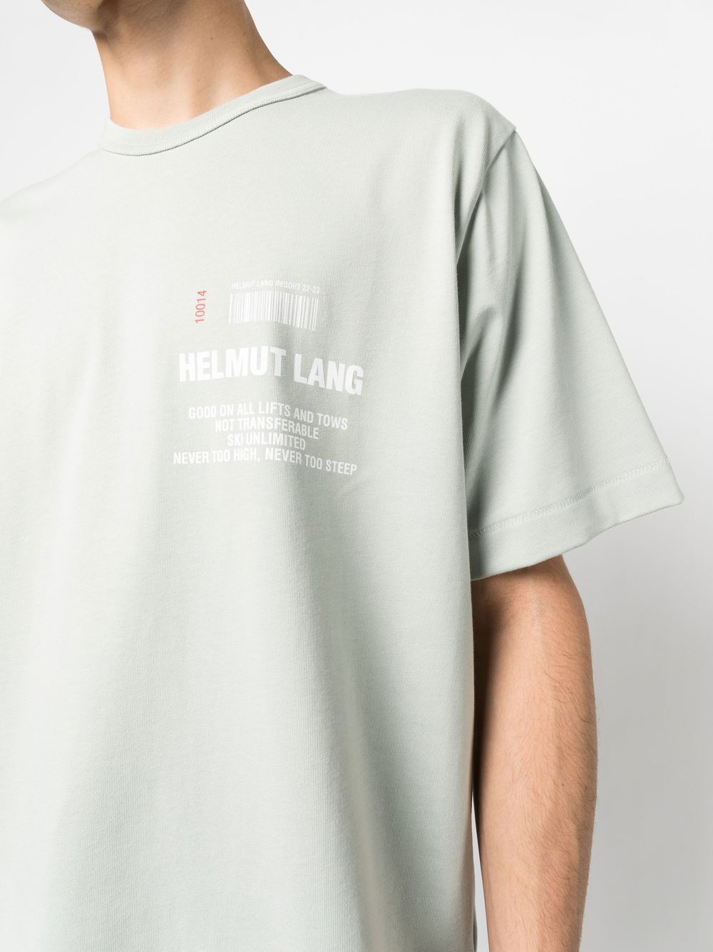 Helmut Lang Pastel Green Ski Logo T-Shirt Size US XL / EU 56 / 4 - 3 Thumbnail
